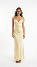 Champagne Satin Maxi Slip Dress Women UK – Evening Gown, Formal Occasion