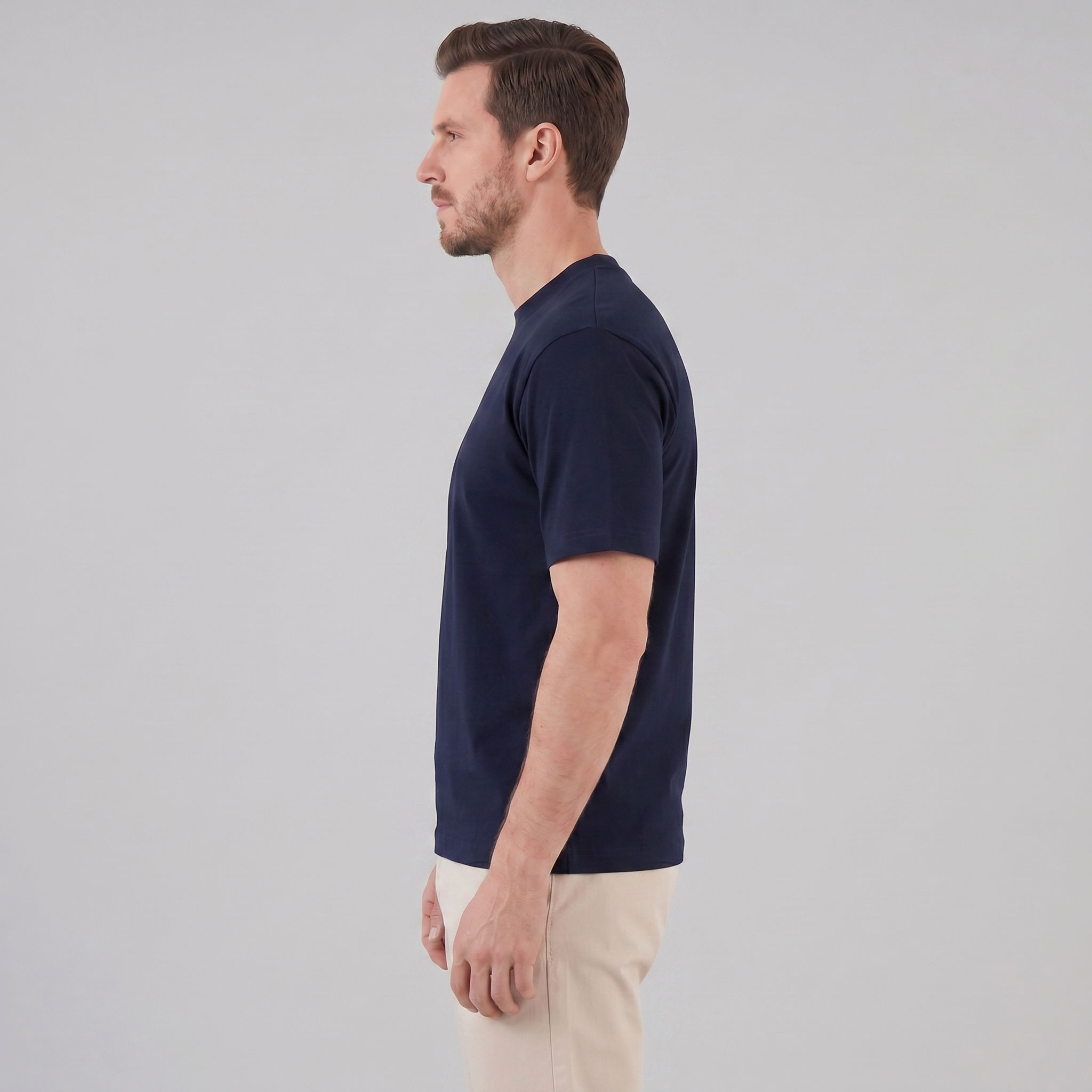 Heavyweight Cotton Oversized T-Shirt for Men - Casual Everyday Wear