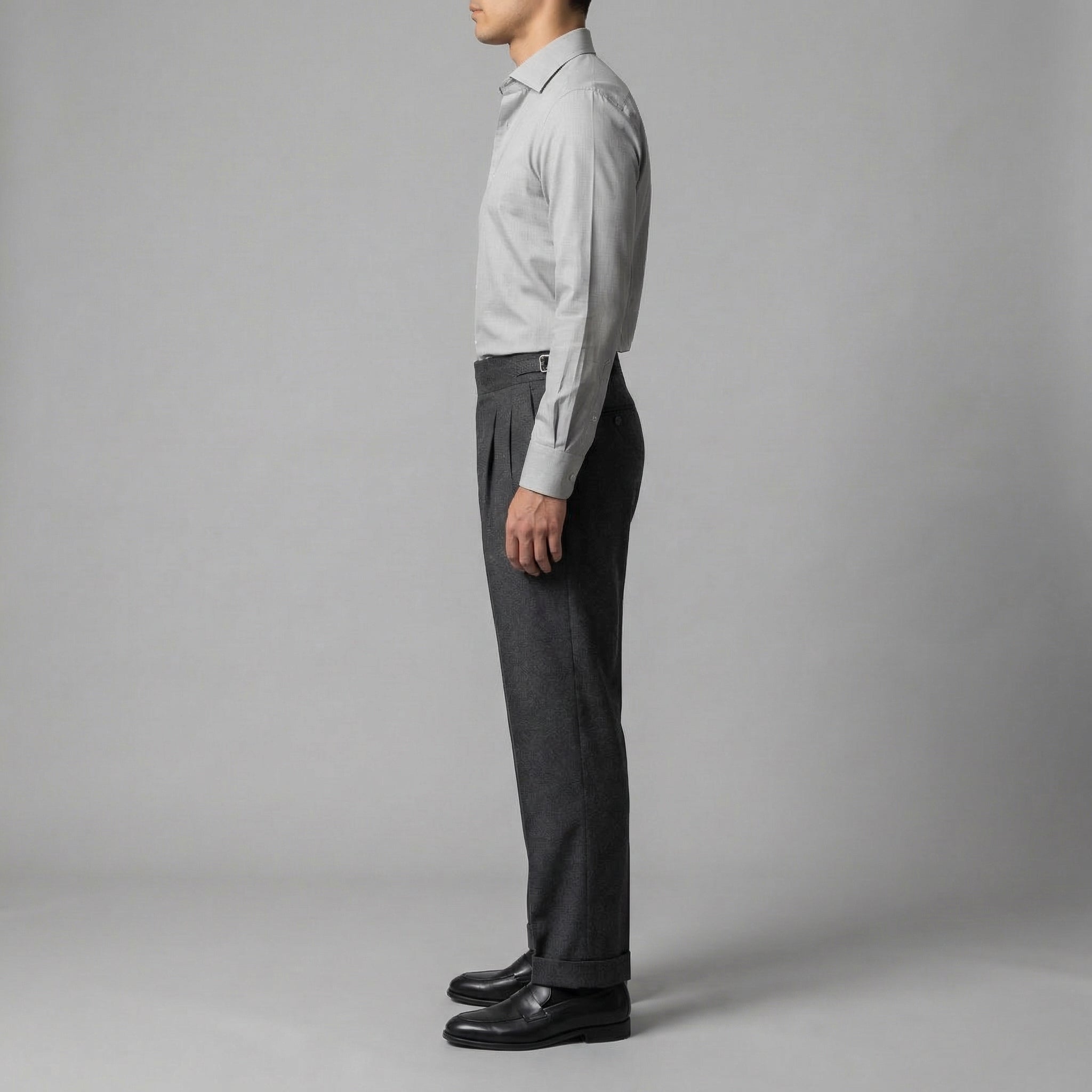 High-Waisted Straight-Leg Trousers for Men | Comfortable Casual Wear