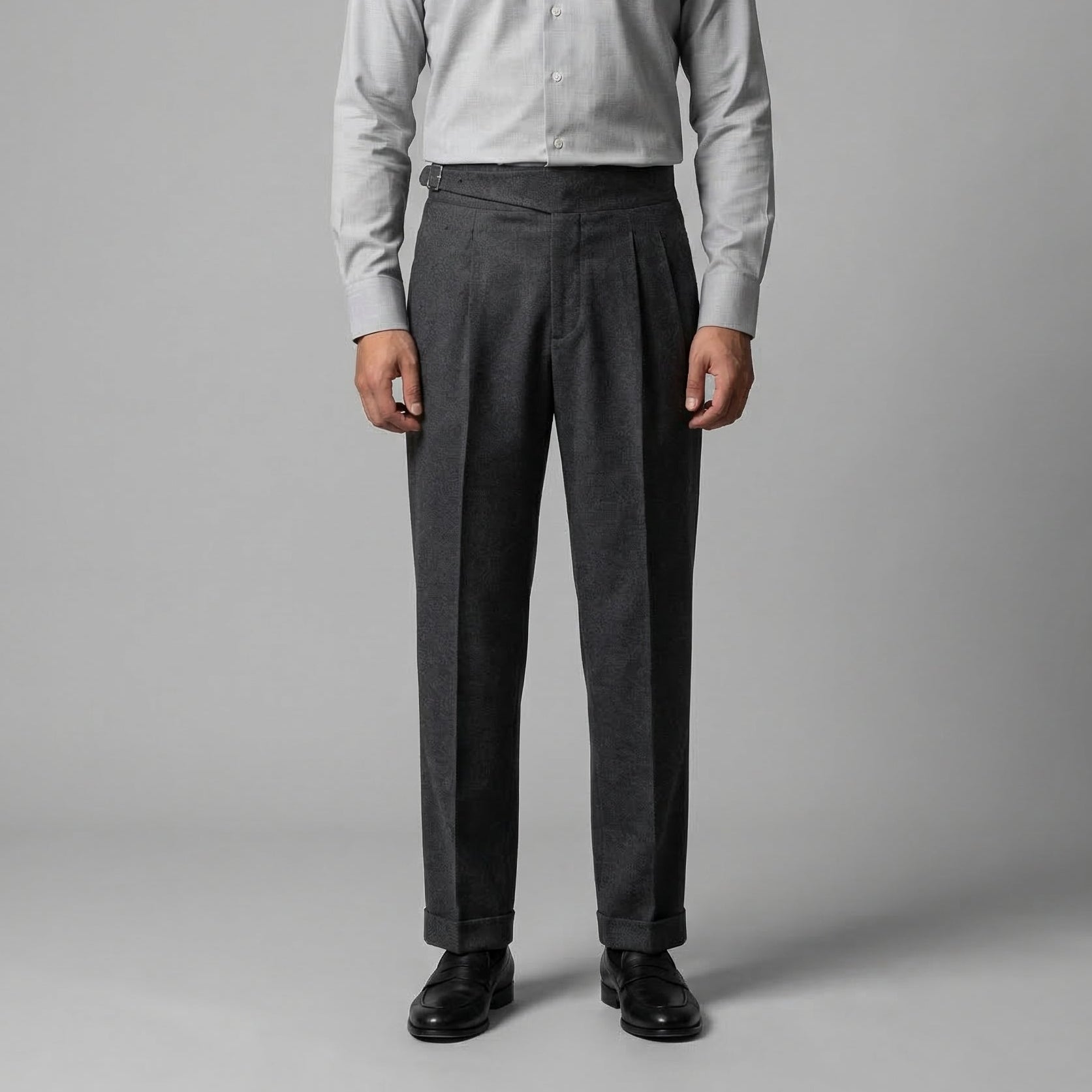 High-Waisted Straight-Leg Trousers for Men | Comfortable Casual Wear