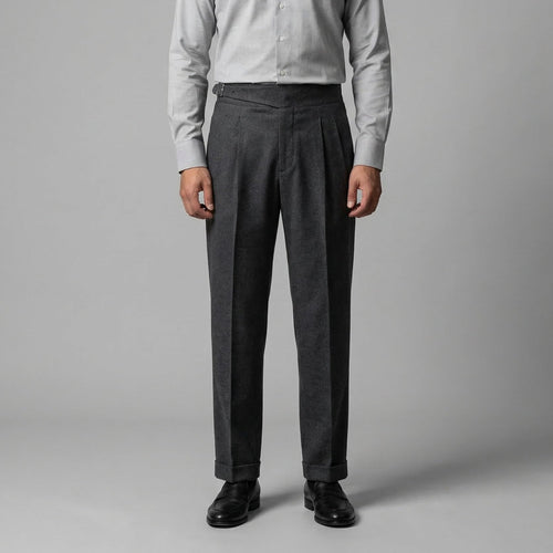 High-Waisted Straight-Leg Trousers for Men | Comfortable Casual Wear