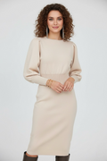 Balloon Sleeve Dress Women UK – Formal Occasion Party Evening Gown, Wedding Guest