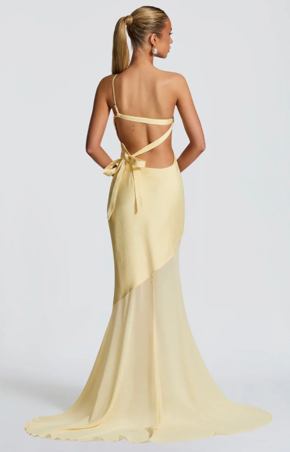 Bias-Cut Fluid Layered Maxi Dress Women UK – Wedding Guest Garden Party Evening Gown, Cocktail Attire