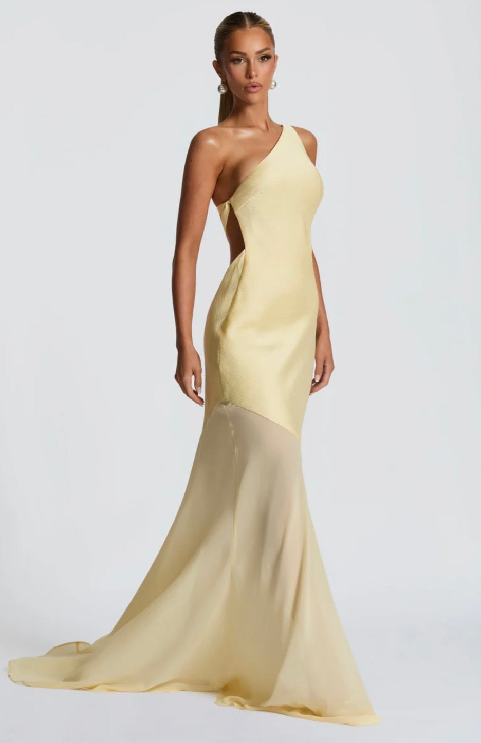 Bias-Cut Fluid Layered Maxi Dress Women UK – Wedding Guest Garden Party Evening Gown, Cocktail Attire