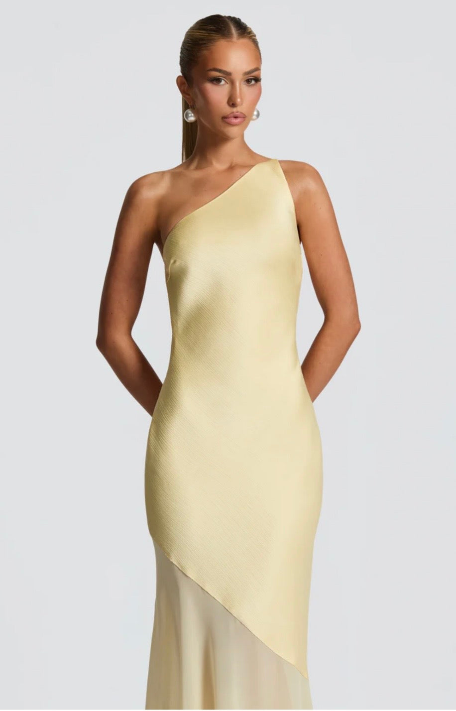 Bias-Cut Fluid Layered Maxi Dress Women UK – Wedding Guest Garden Party Evening Gown, Cocktail Attire