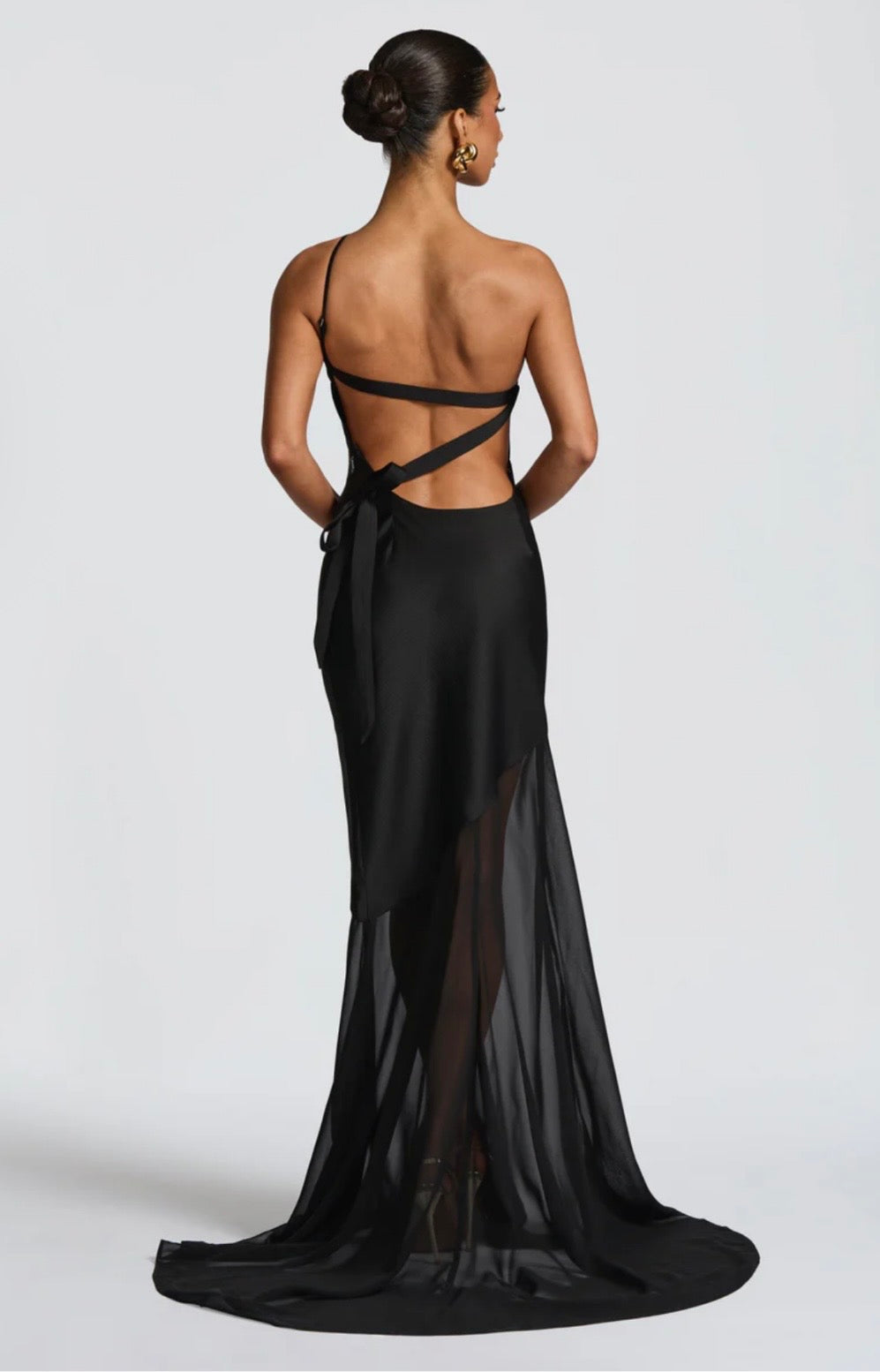 Bias-Cut Fluid Layered Maxi Dress Women UK – Wedding Guest Garden Party Evening Gown, Cocktail Attire