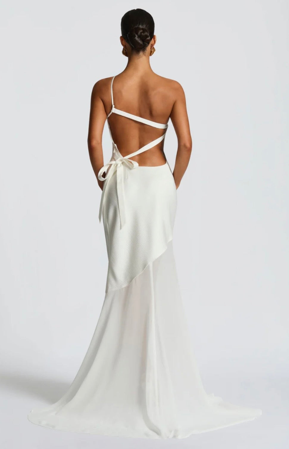 Bias-Cut Fluid Layered Maxi Dress Women UK – Wedding Guest Garden Party Evening Gown, Cocktail Attire