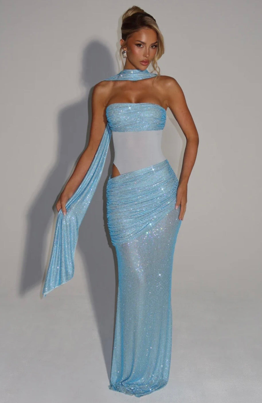 Strapless Ruched Maxi Dress Women UK – Evening Gown, Formal Occasion