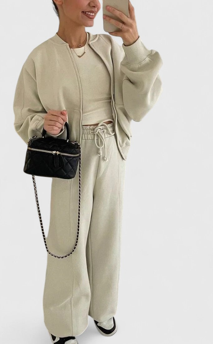 Comfortable Knit Jumper and Trousers Set for Casual Everyday Wear