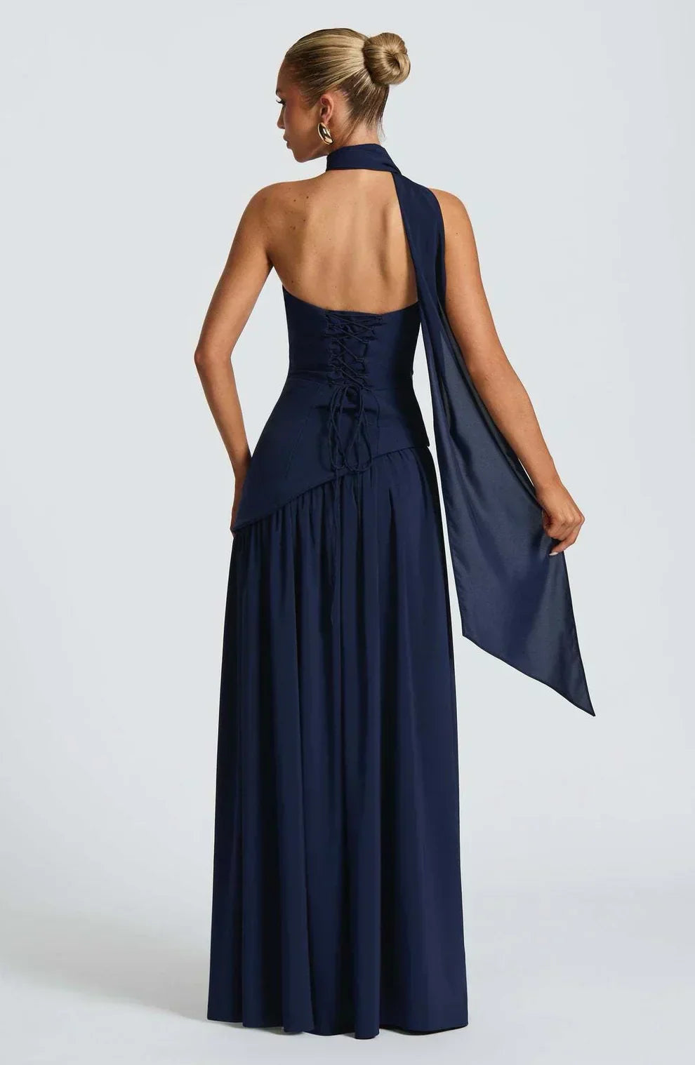 Strapless Matte Maxi Dress Women UK – Sculpted Gown, Formal Occasion Evening