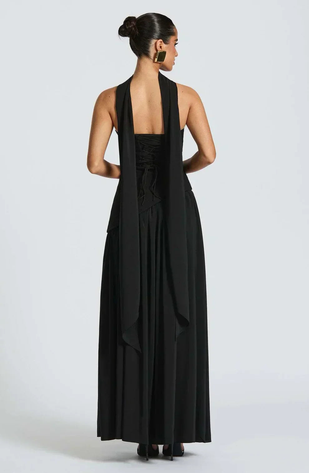 Strapless Matte Maxi Dress Women UK – Sculpted Gown, Formal Occasion Evening