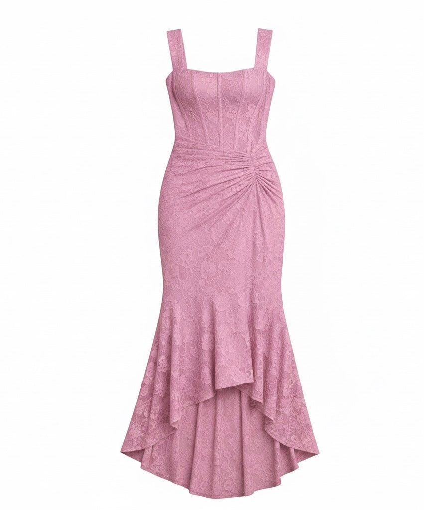 Luminous Neutral Satin Midi Dress Women UK – Evening Wear, Cocktail