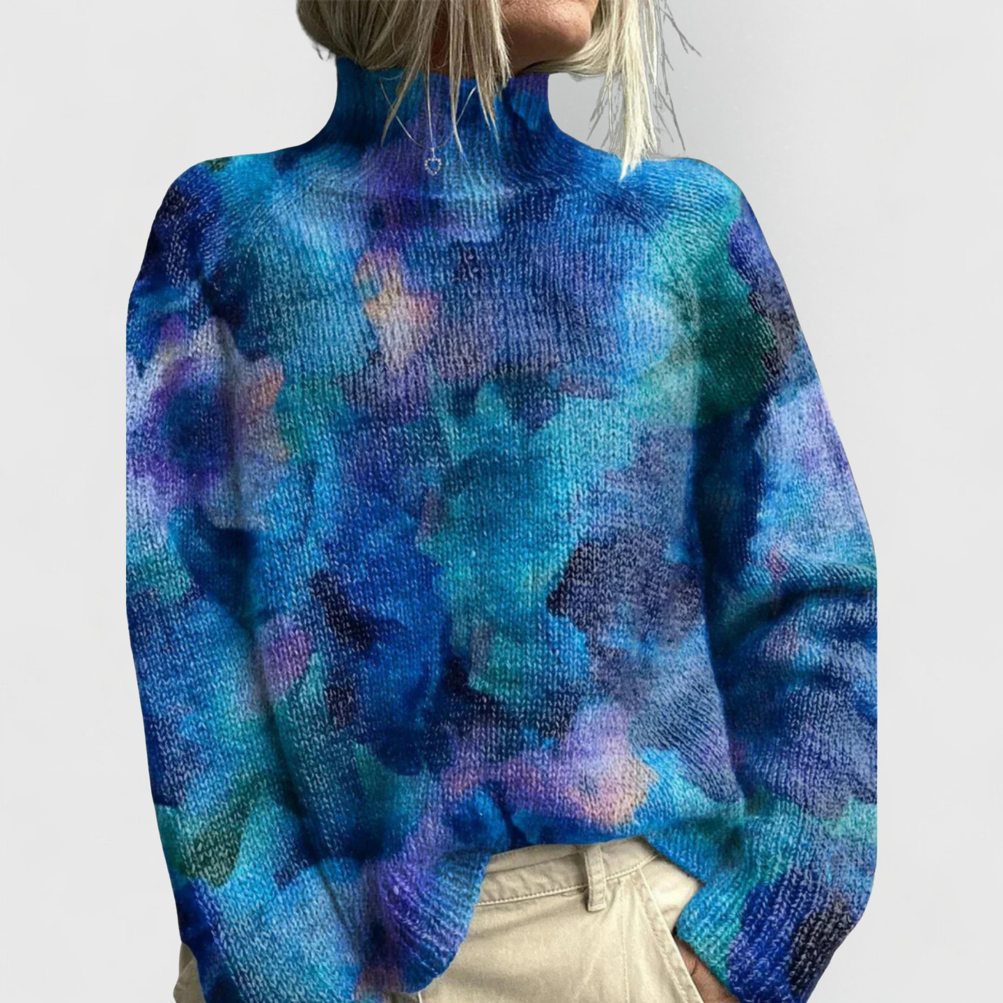 Elegant Roll Neck Jumper | Soft Knit Fabric | Casual Winter Sweater