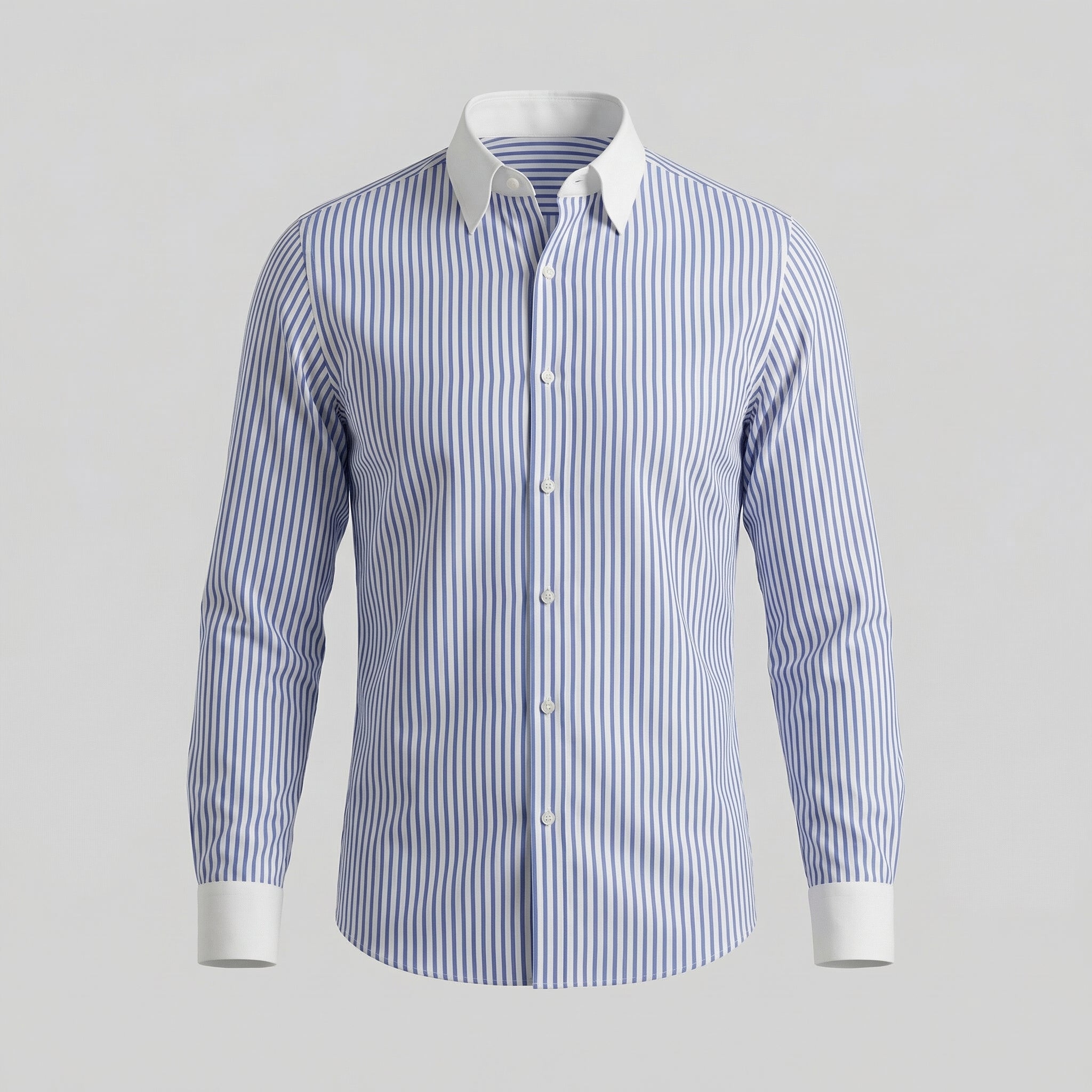 Lightweight Cotton Button-Up Shirt for Men - Casual Wear, Short Sleeve