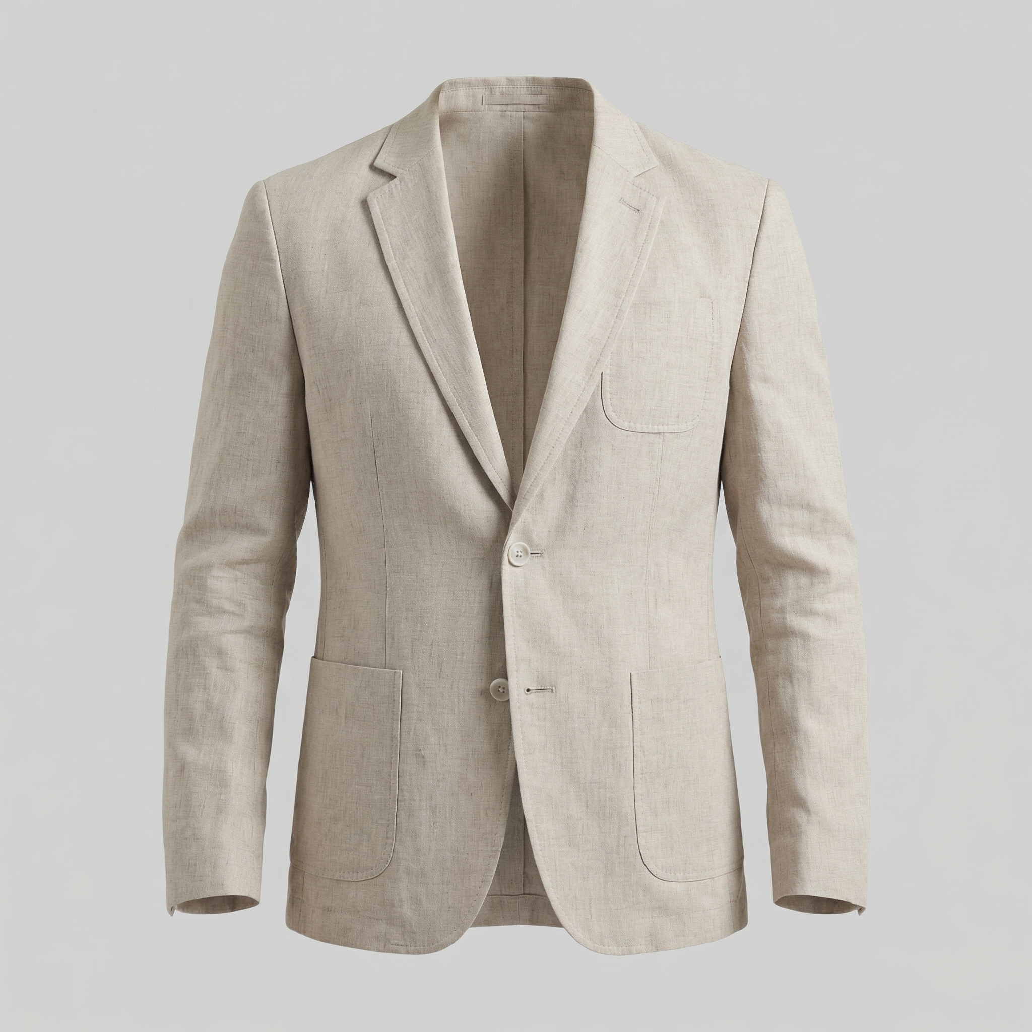 Linen Blazer Jacket for Men - Lightweight Casual Suiting for Summer Events