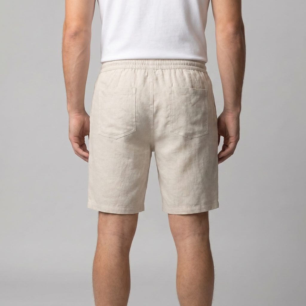Linen Casual Shorts for Men - Lightweight Summer Wear for Everyday Comfort