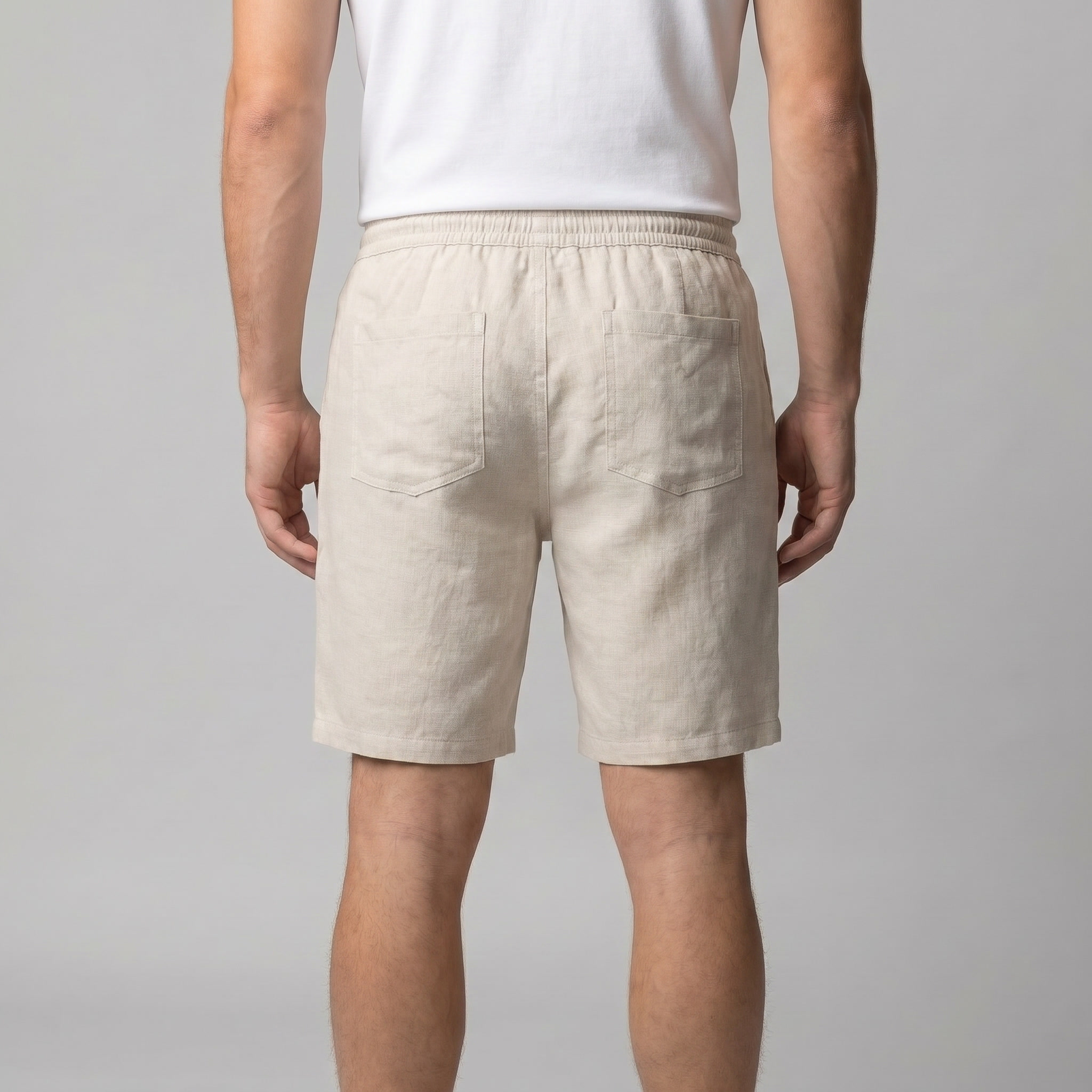Linen Casual Shorts for Men - Lightweight Summer Wear for Everyday Comfort