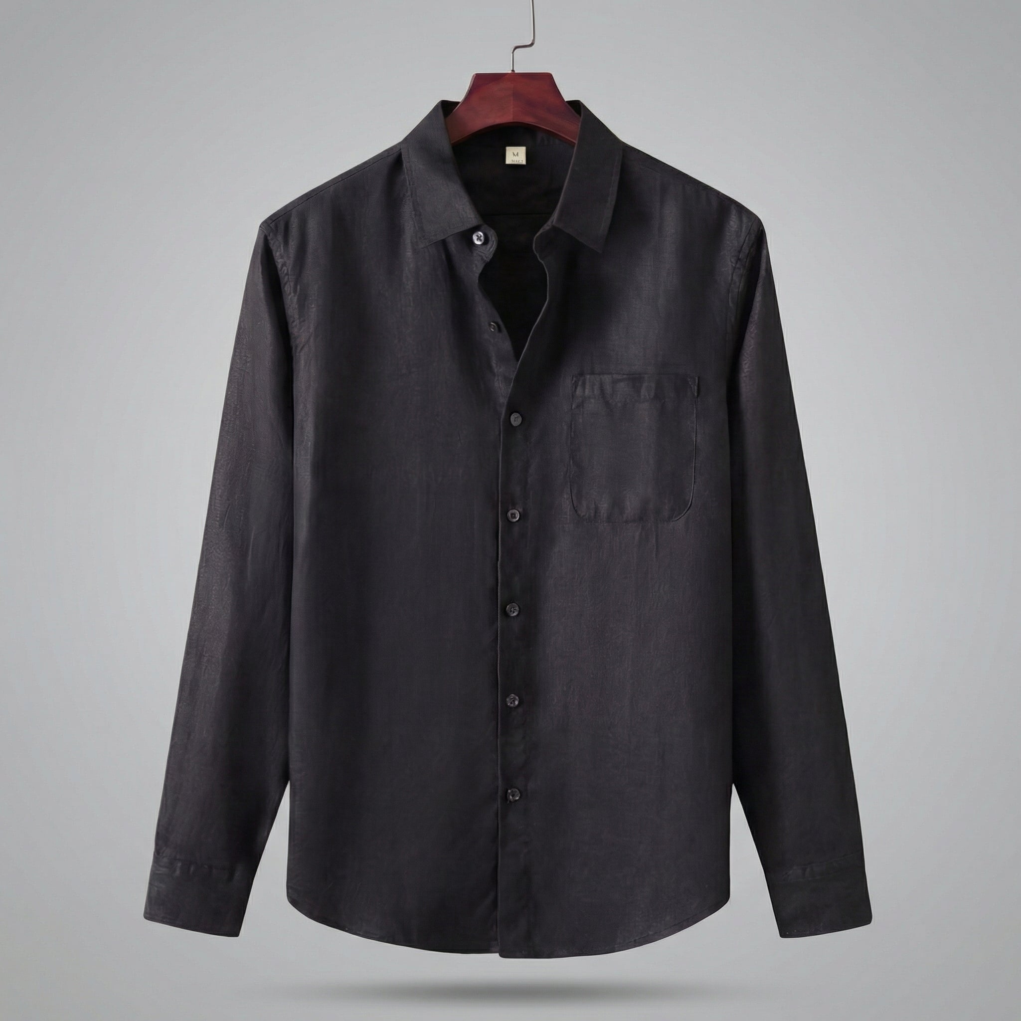 Linen Long Sleeve Shirt for Men - Casual Lightweight Summer Wear