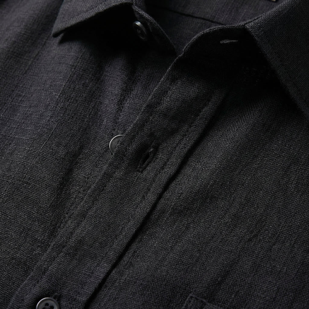Linen Short Sleeve Shirt for Men - Casual Summer Wear in Lightweight Fabric