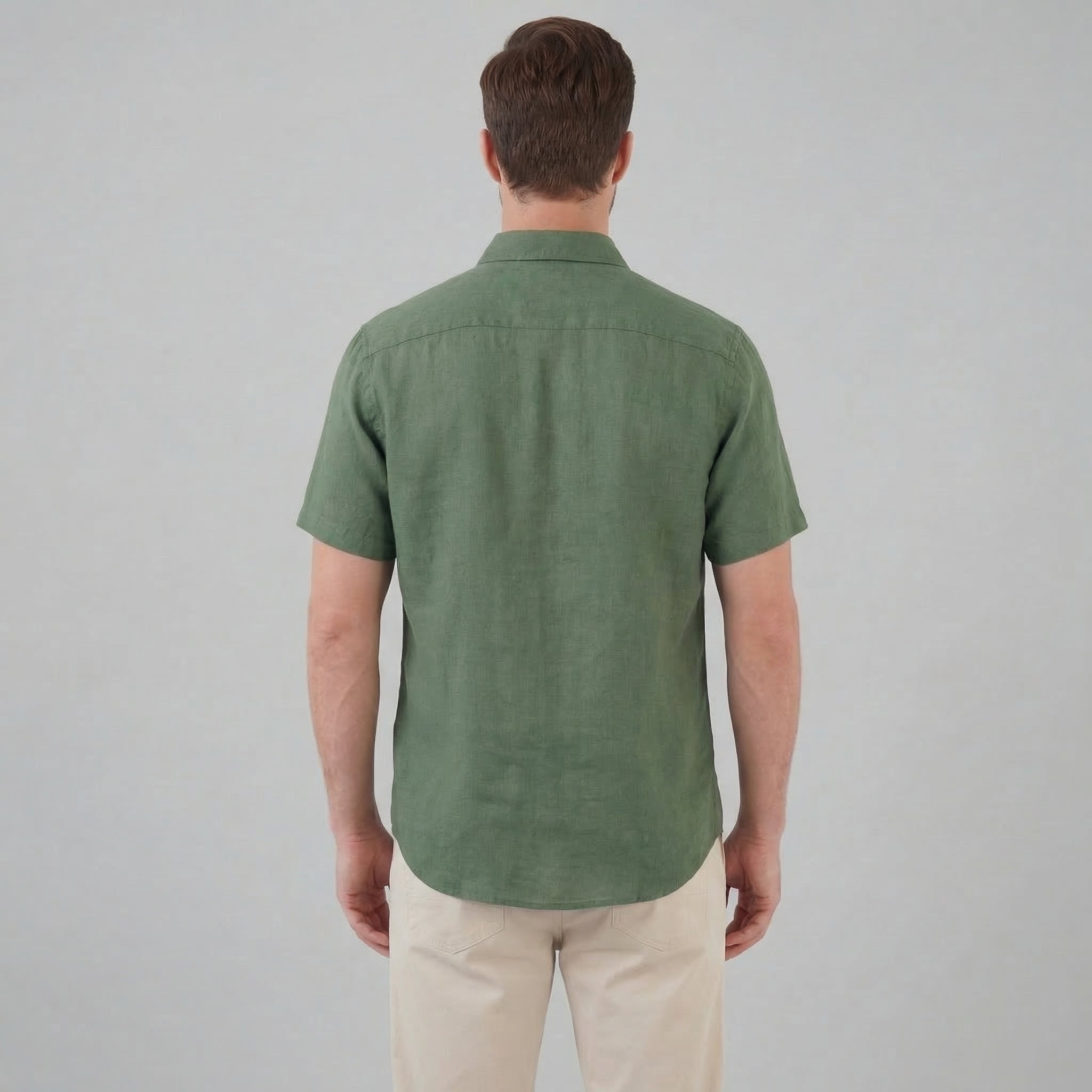 Linen Short Sleeve Shirt for Men - Casual Summer Wear in Lightweight Fabric