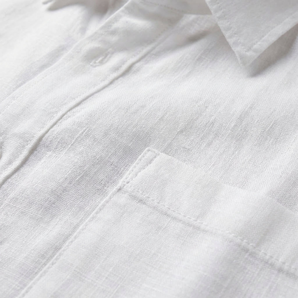 Linen Short Sleeve Shirt for Men - Casual Summer Wear in Lightweight Fabric