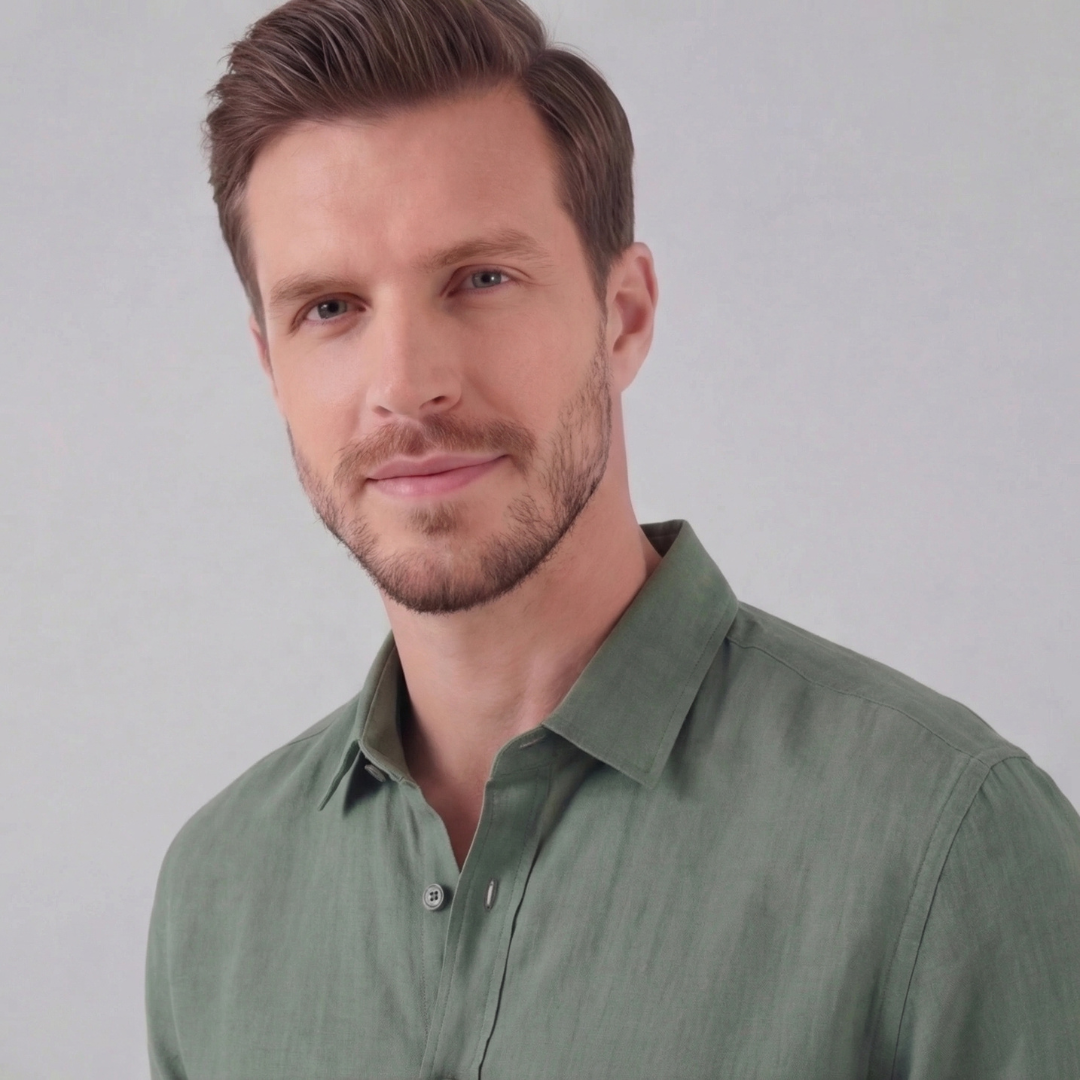 Linen Short Sleeve Shirt for Men - Casual Summer Wear in Lightweight Fabric