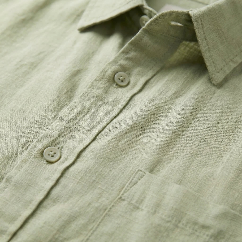 Linen Short Sleeve Shirt for Men - Casual Summer Wear in Lightweight Fabric