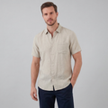 Linen Short Sleeve Shirt for Men - Casual Summer Wear in Lightweight Fabric