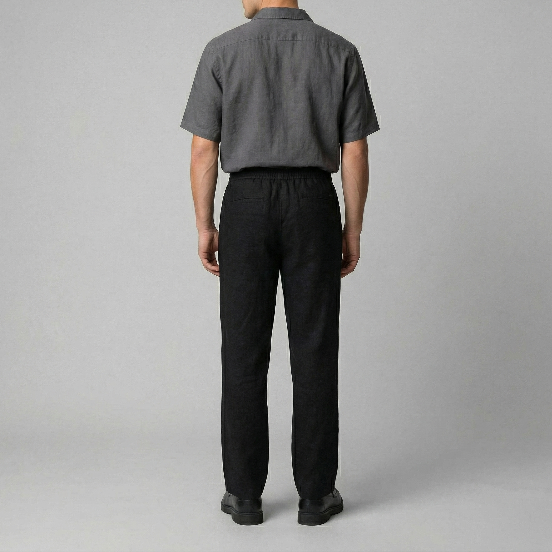 Linen Slim Fit Trousers for Men - Lightweight Casual Wear Pants