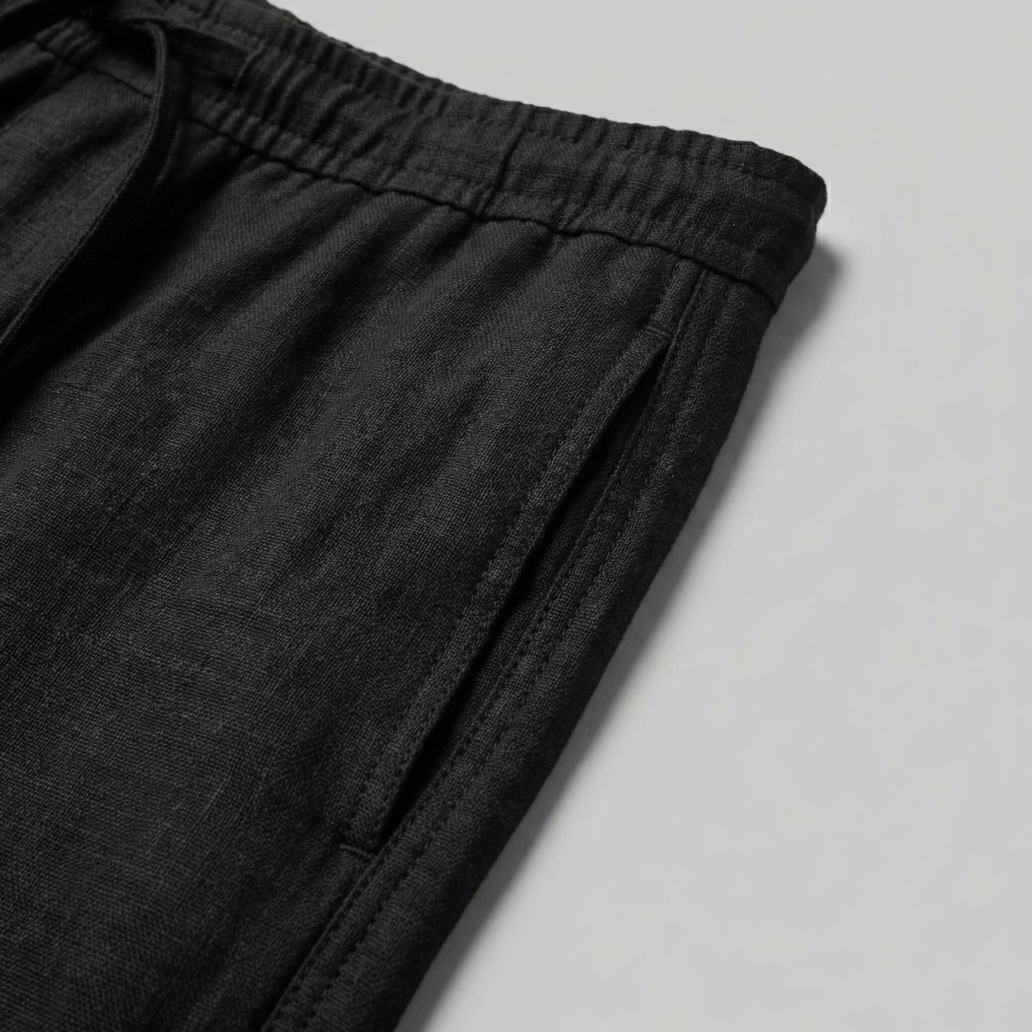 Linen Slim Fit Trousers for Men - Lightweight Casual Wear Pants