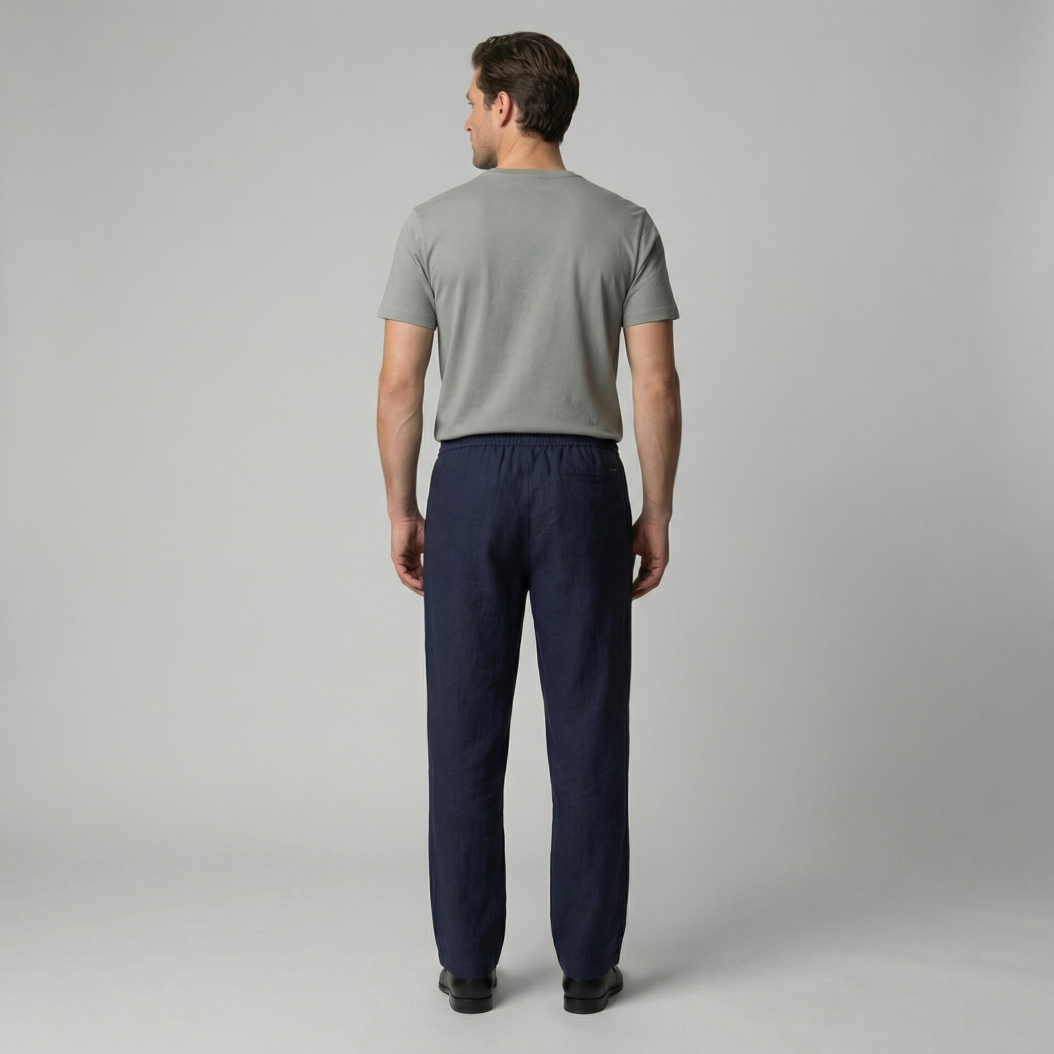 Linen Slim Fit Trousers for Men - Lightweight Casual Wear Pants