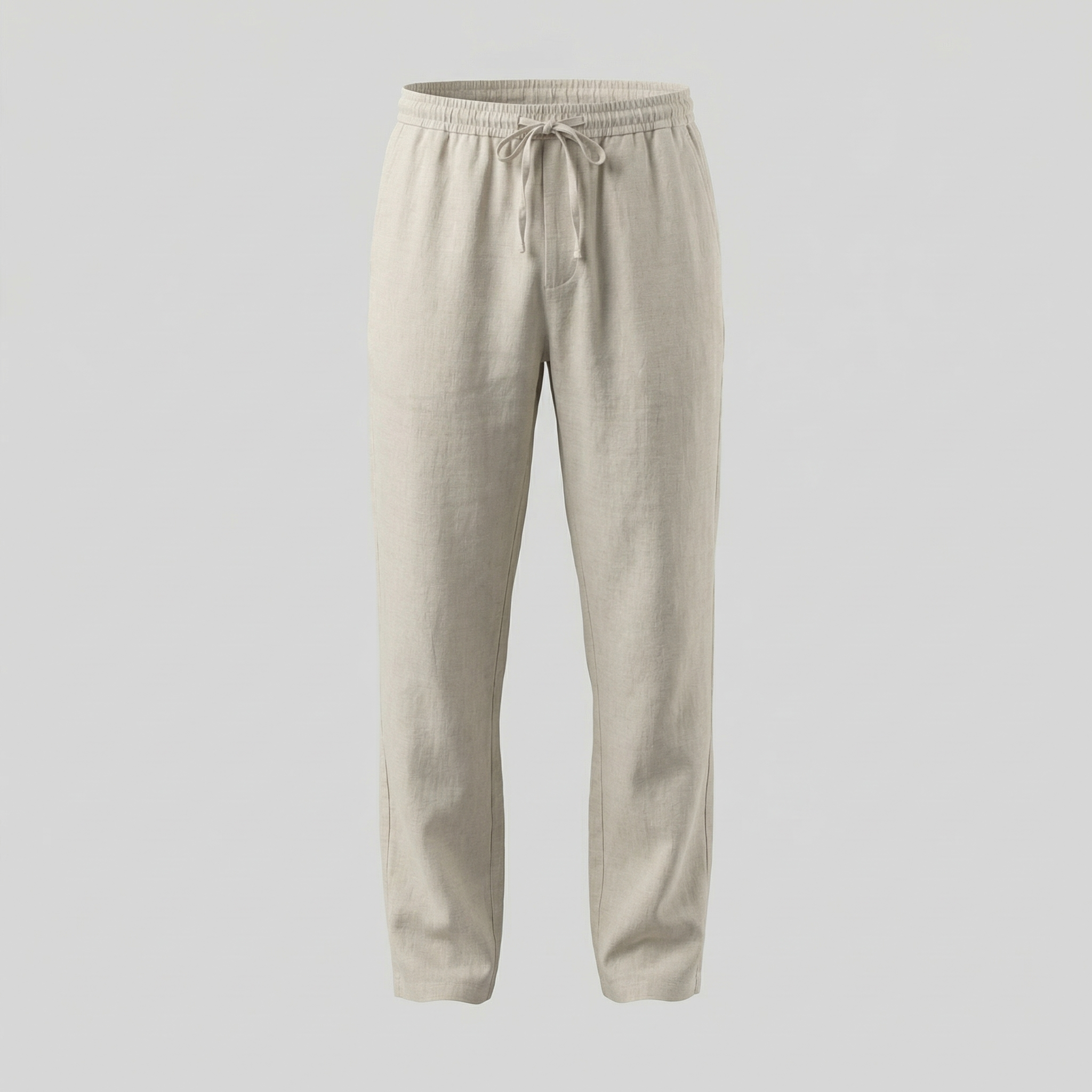 Linen Slim Fit Trousers for Men - Lightweight Casual Wear Pants