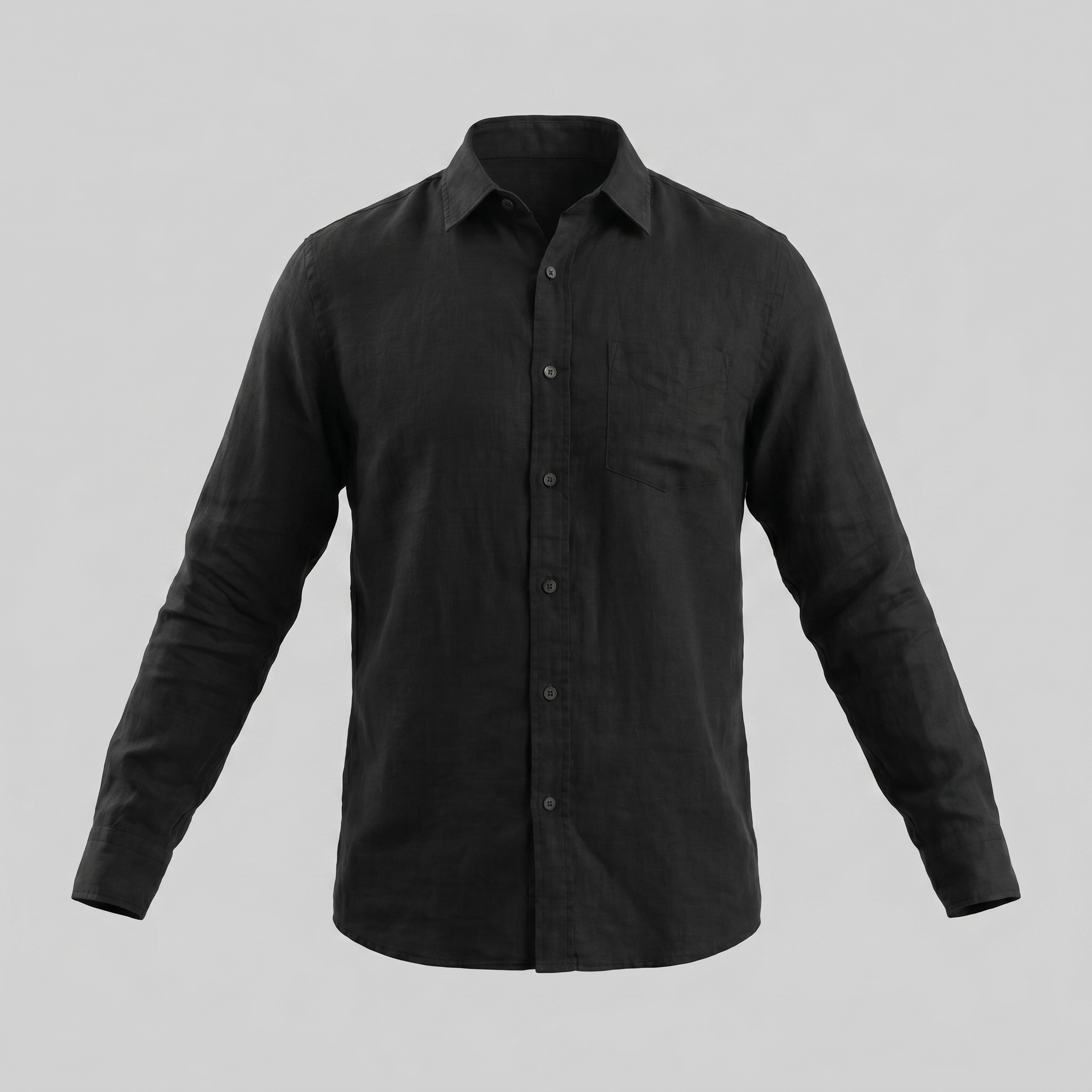 Linen Summer Shirt for Men - Lightweight Casual Short Sleeve Top