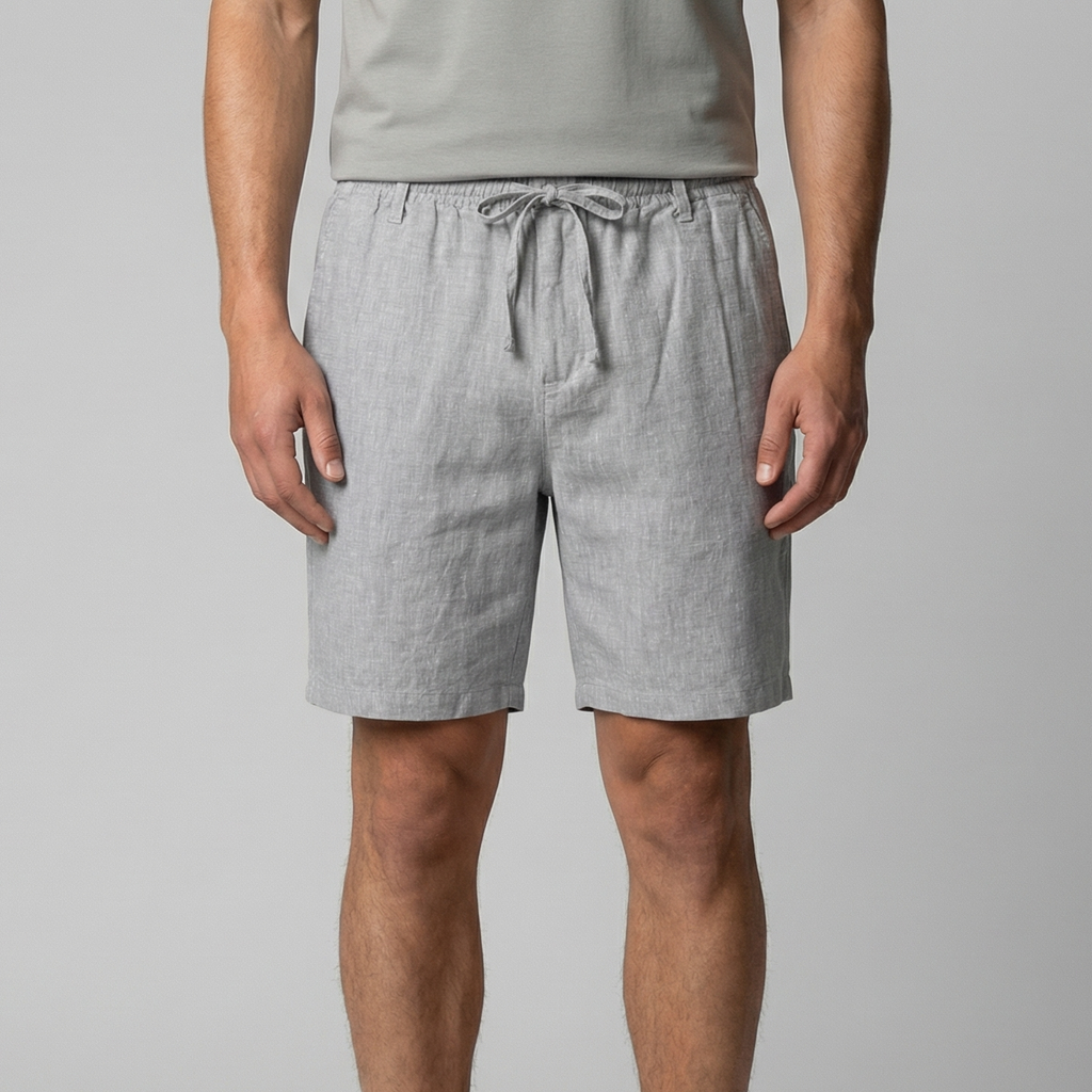 Linen Summer Shorts for Men - Lightweight Casual Wear for Warm Weather