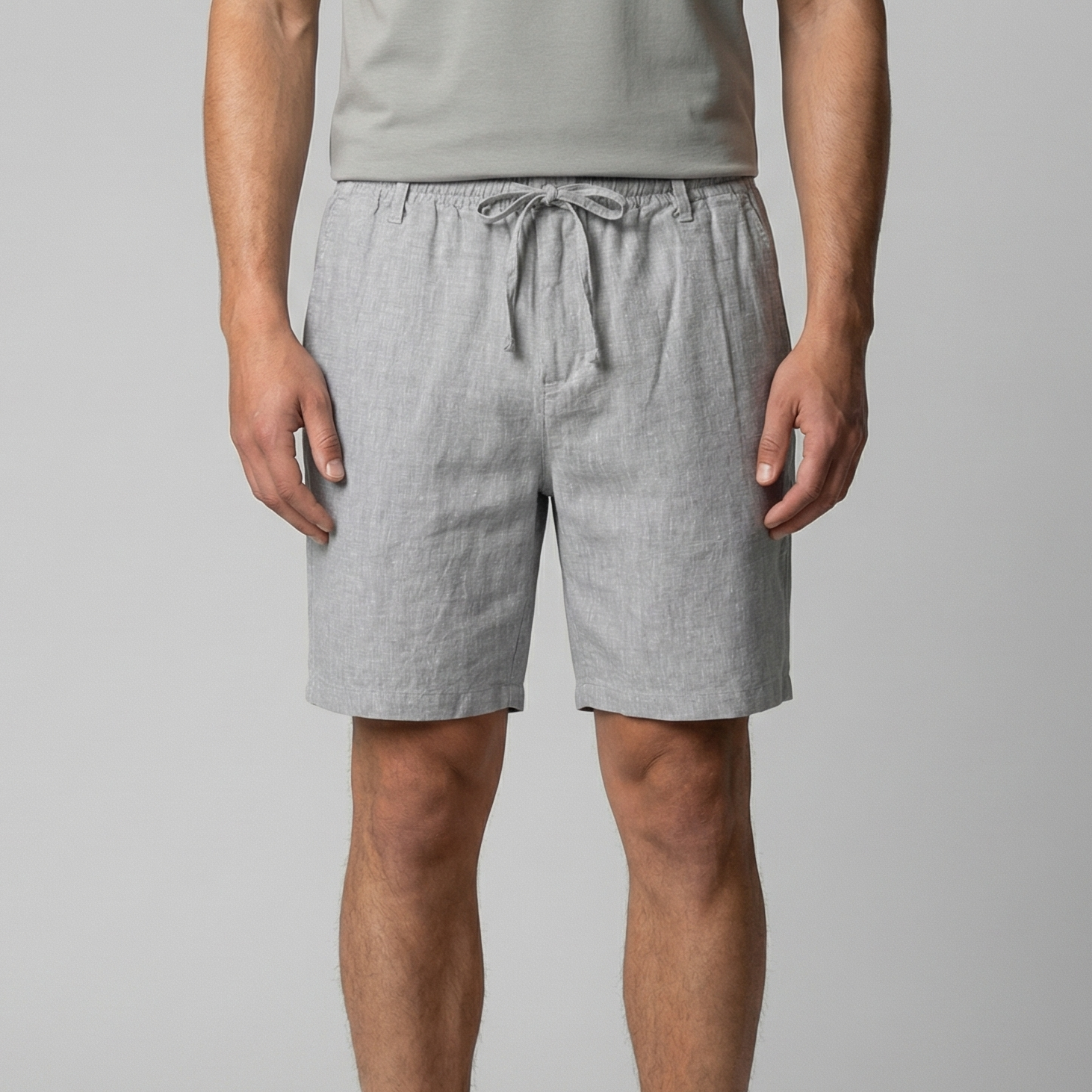 Linen Summer Shorts for Men - Lightweight Casual Wear for Warm Weather