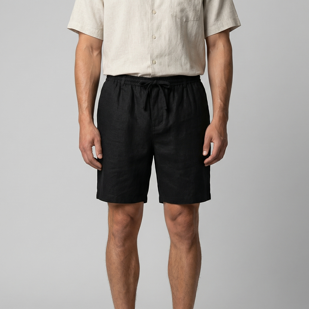 Linen Summer Shorts for Men - Lightweight Casual Wear for Warm Weather