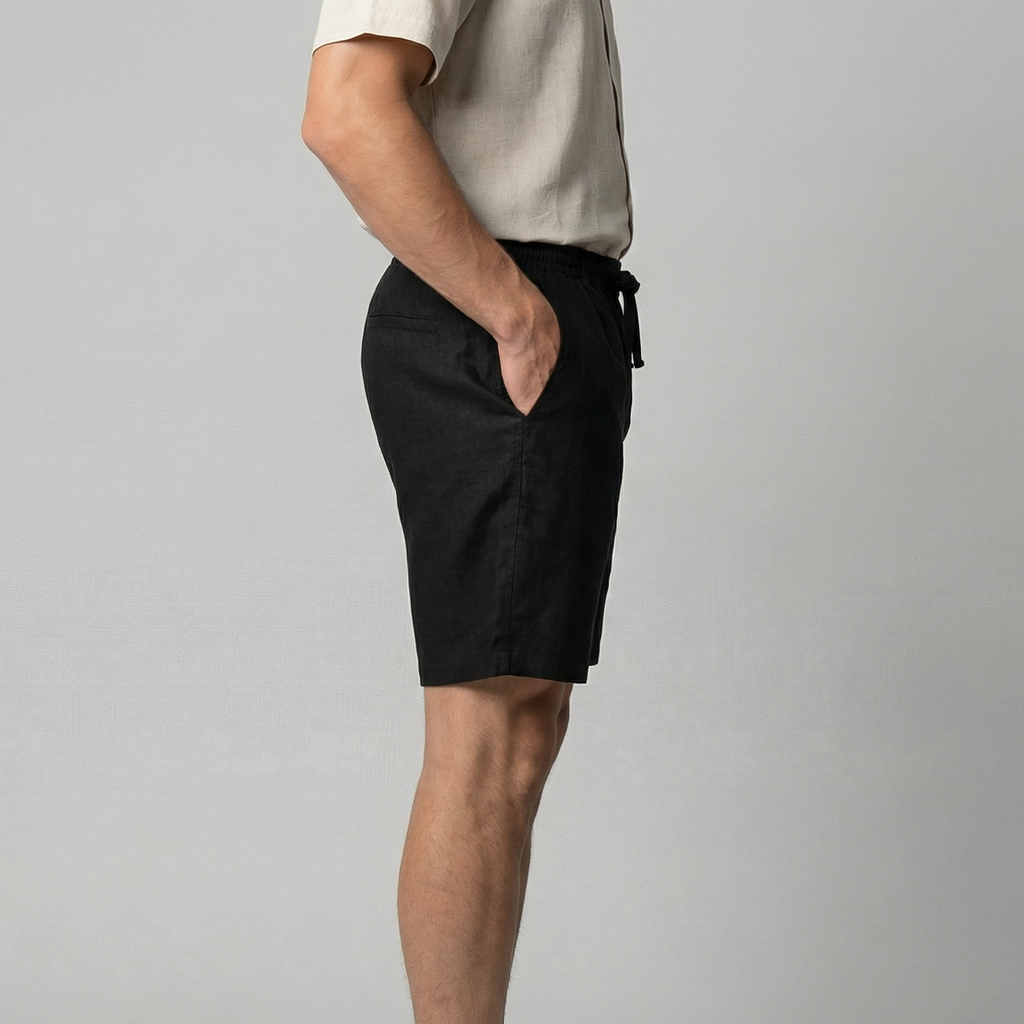 Linen Summer Shorts for Men - Lightweight Casual Wear for Warm Weather