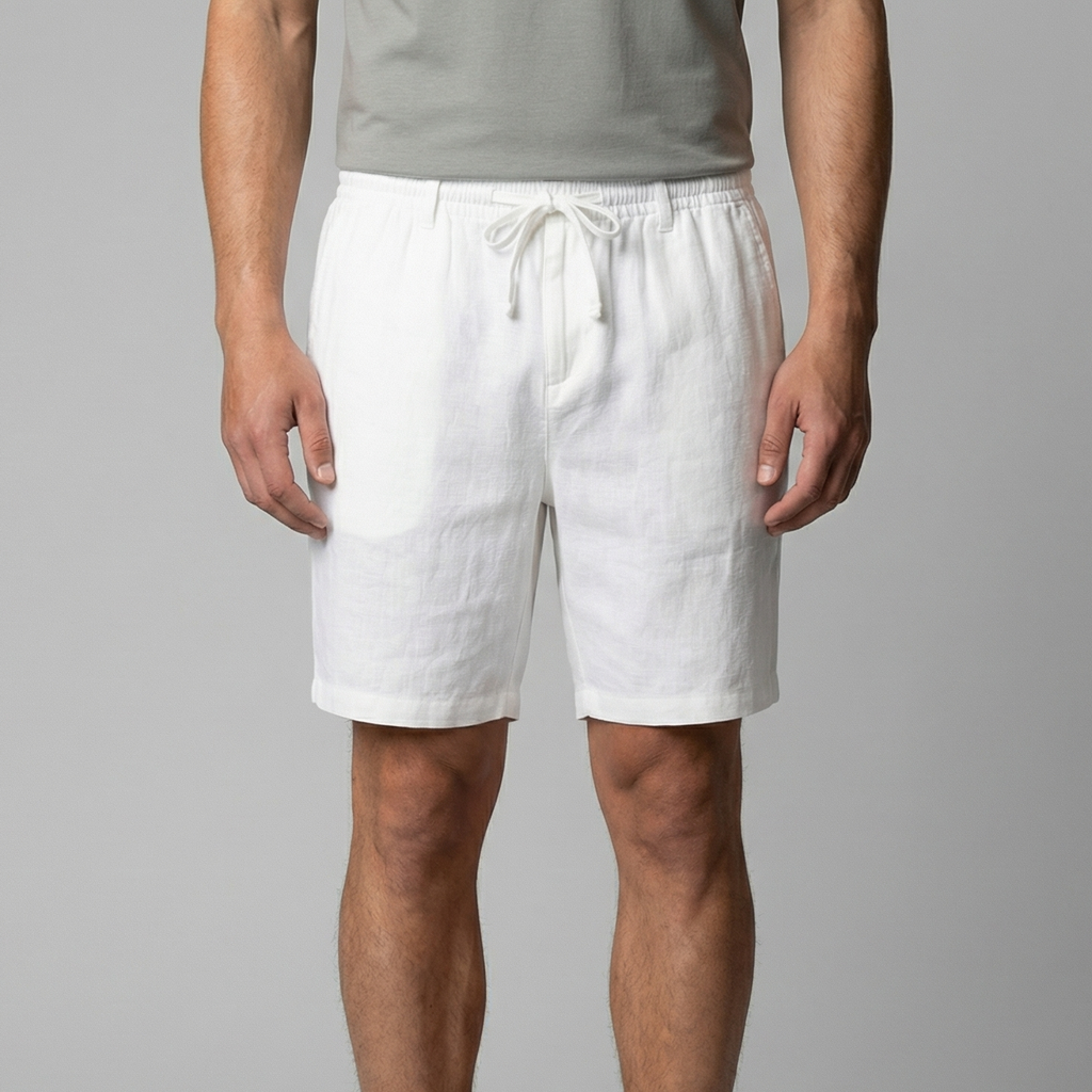Linen Summer Shorts for Men - Lightweight Casual Wear for Warm Weather