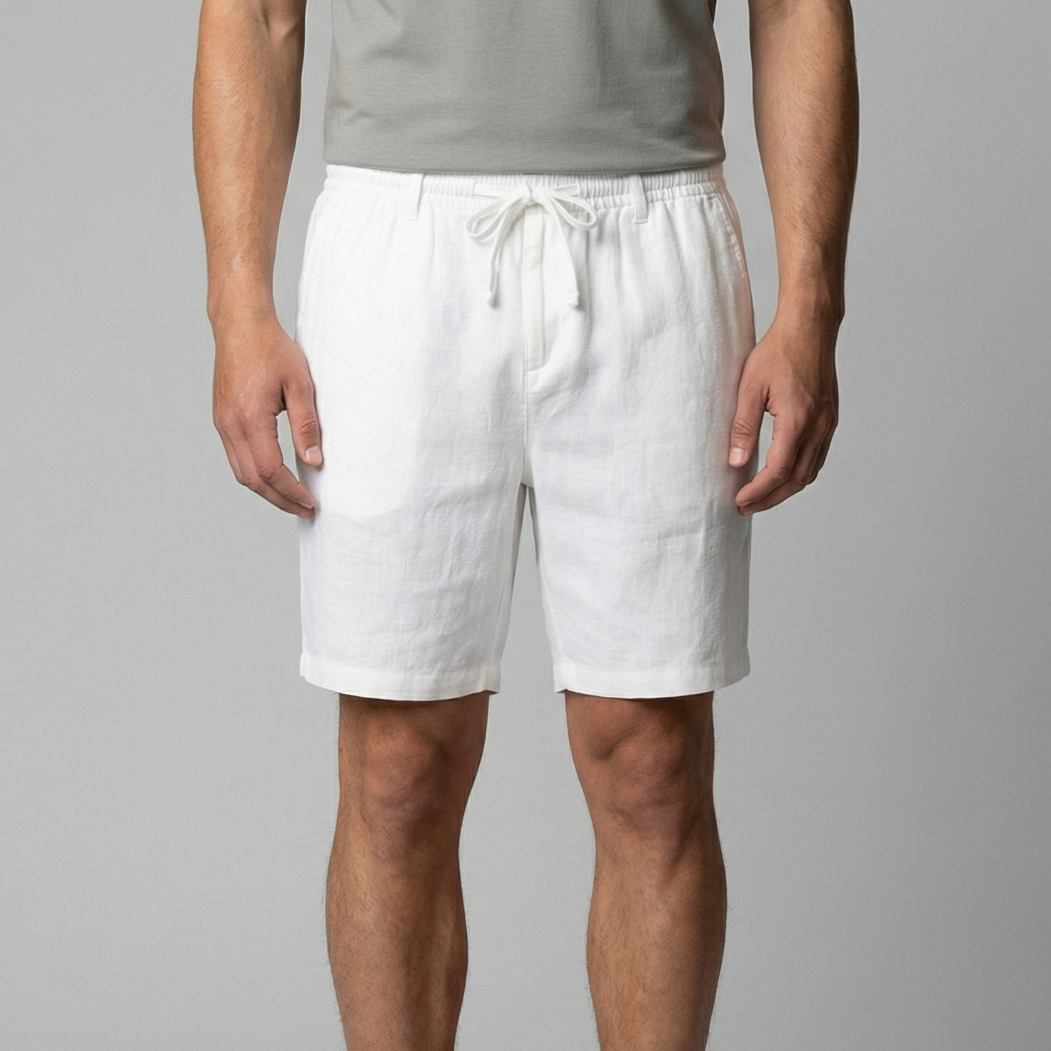 Linen Summer Shorts for Men - Lightweight Casual Wear for Warm Weather
