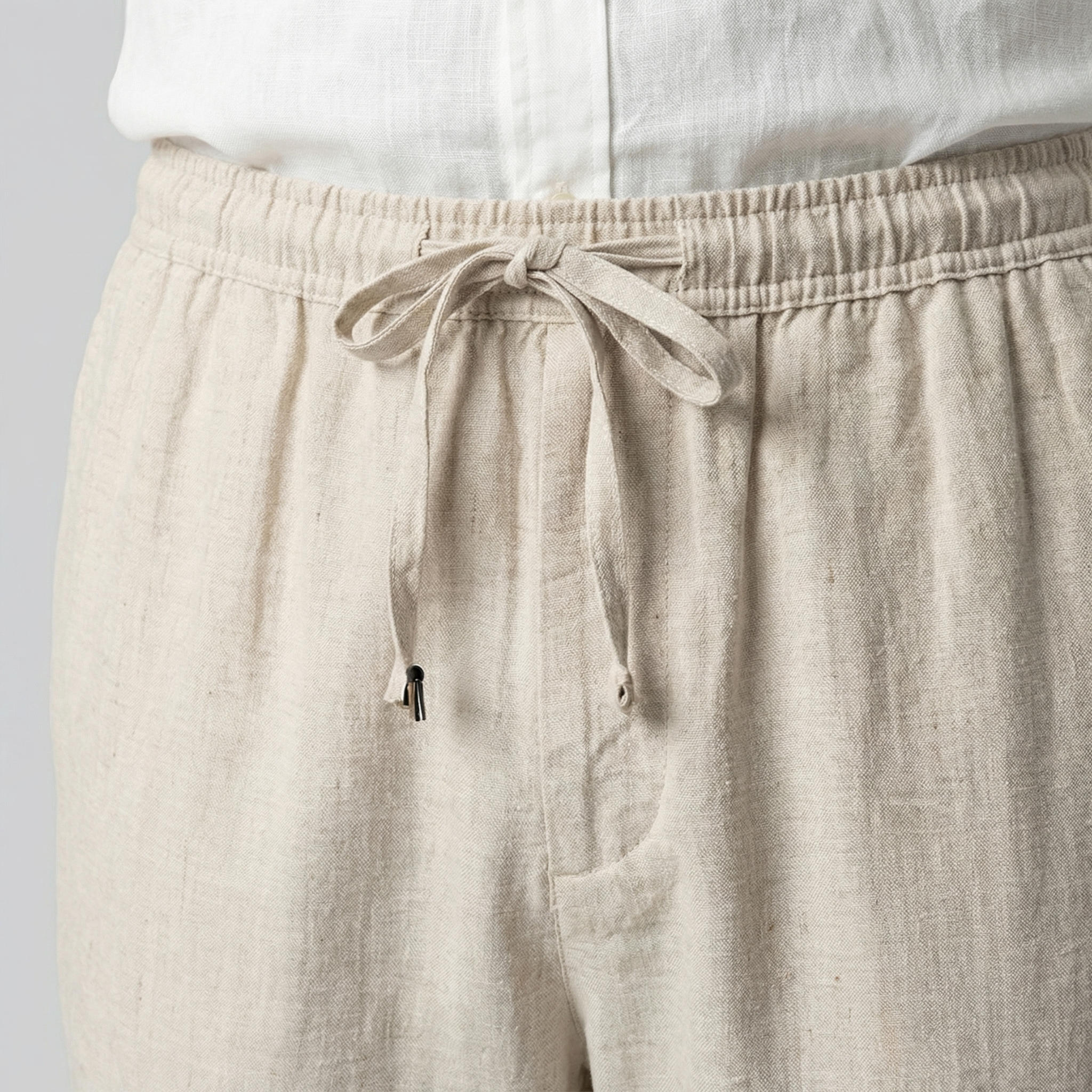 Linen Summer Shorts for Men - Lightweight Casual Wear for Warm Weather