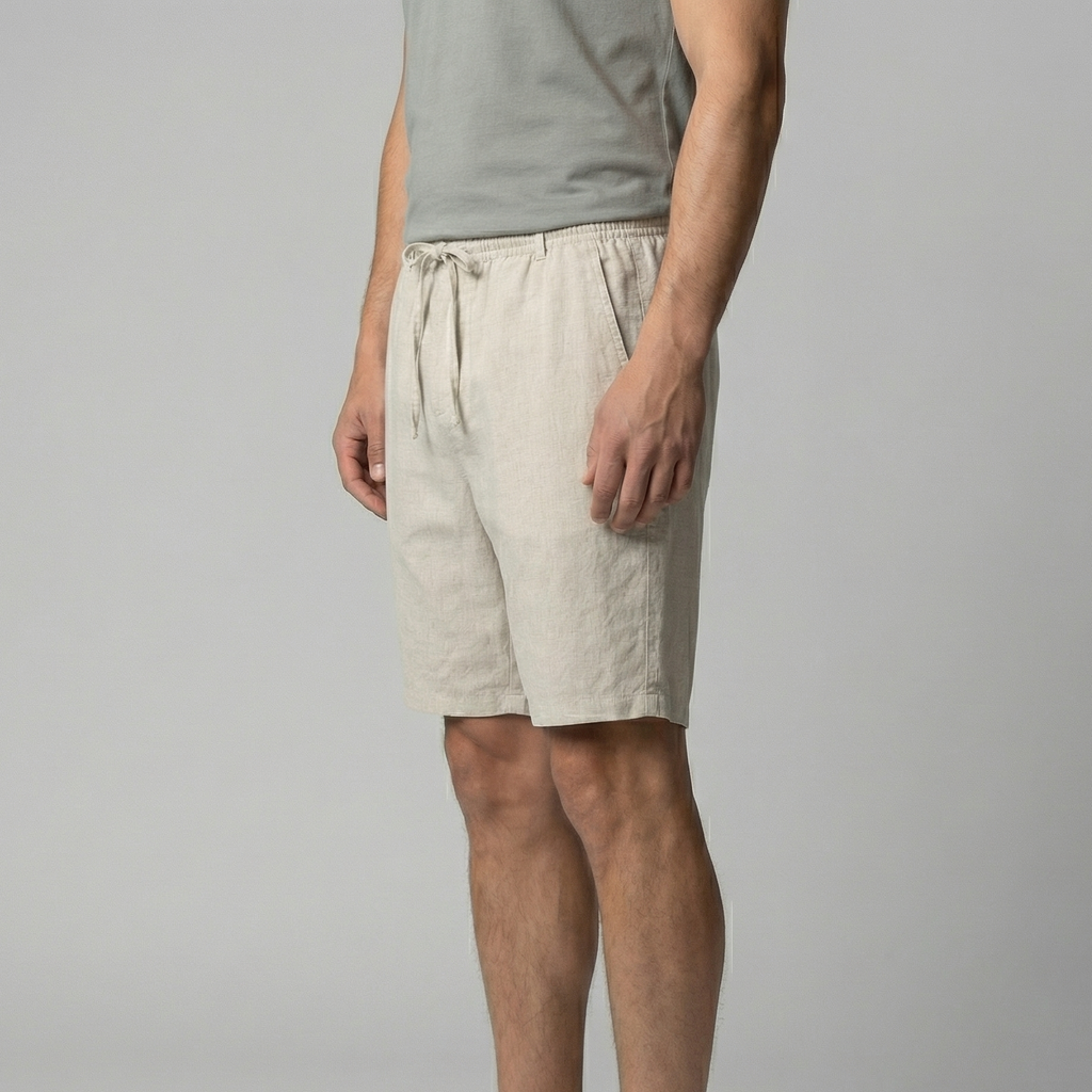 Linen Summer Shorts for Men - Lightweight Casual Wear for Warm Weather