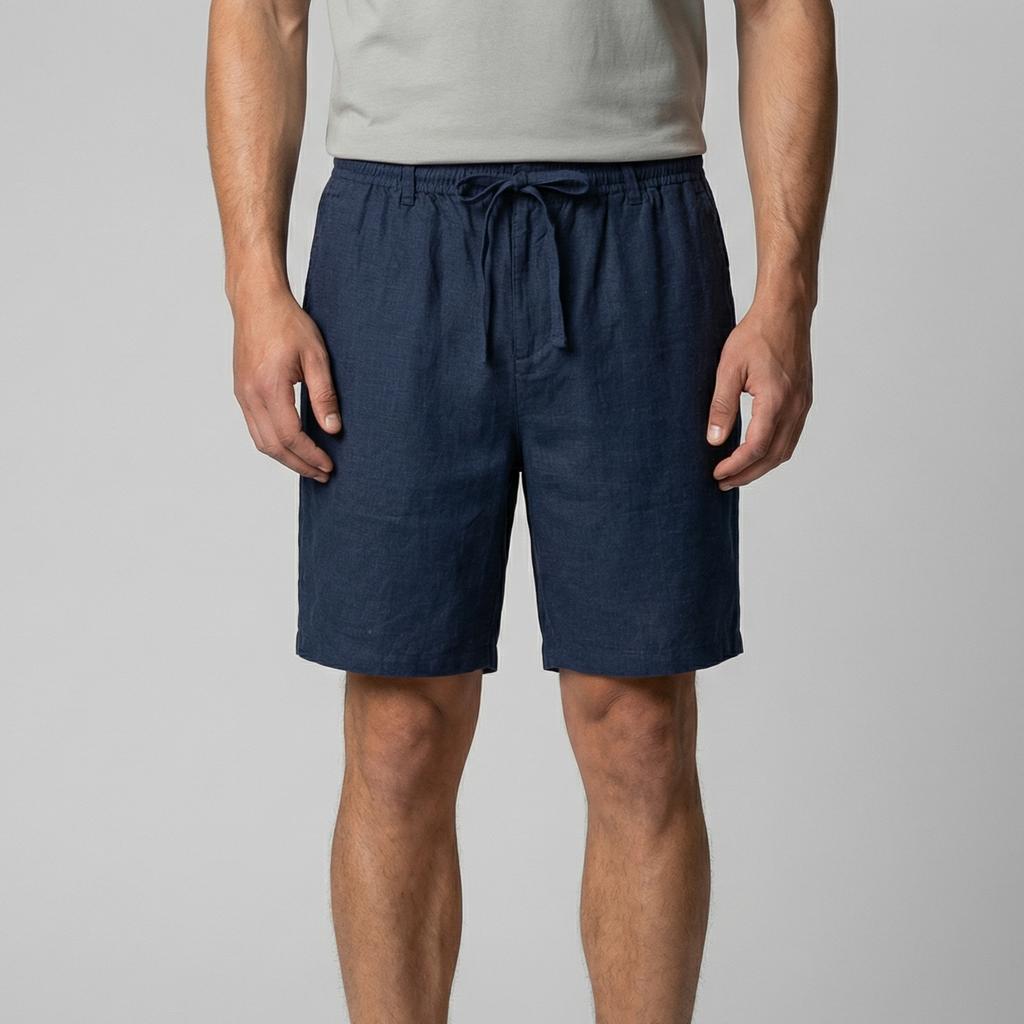Linen Summer Shorts for Men - Lightweight Casual Wear for Warm Weather