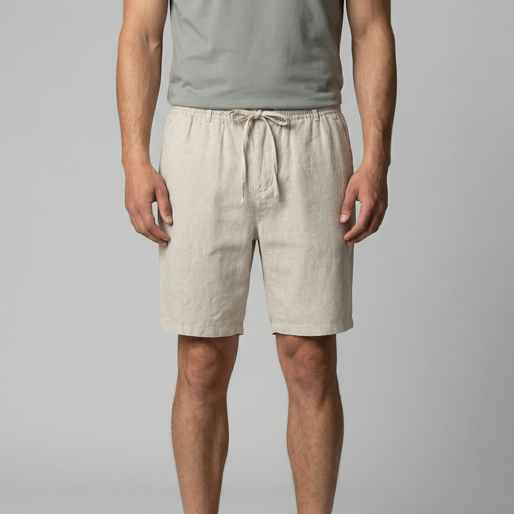 Linen Summer Shorts for Men - Lightweight Casual Wear for Warm Weather