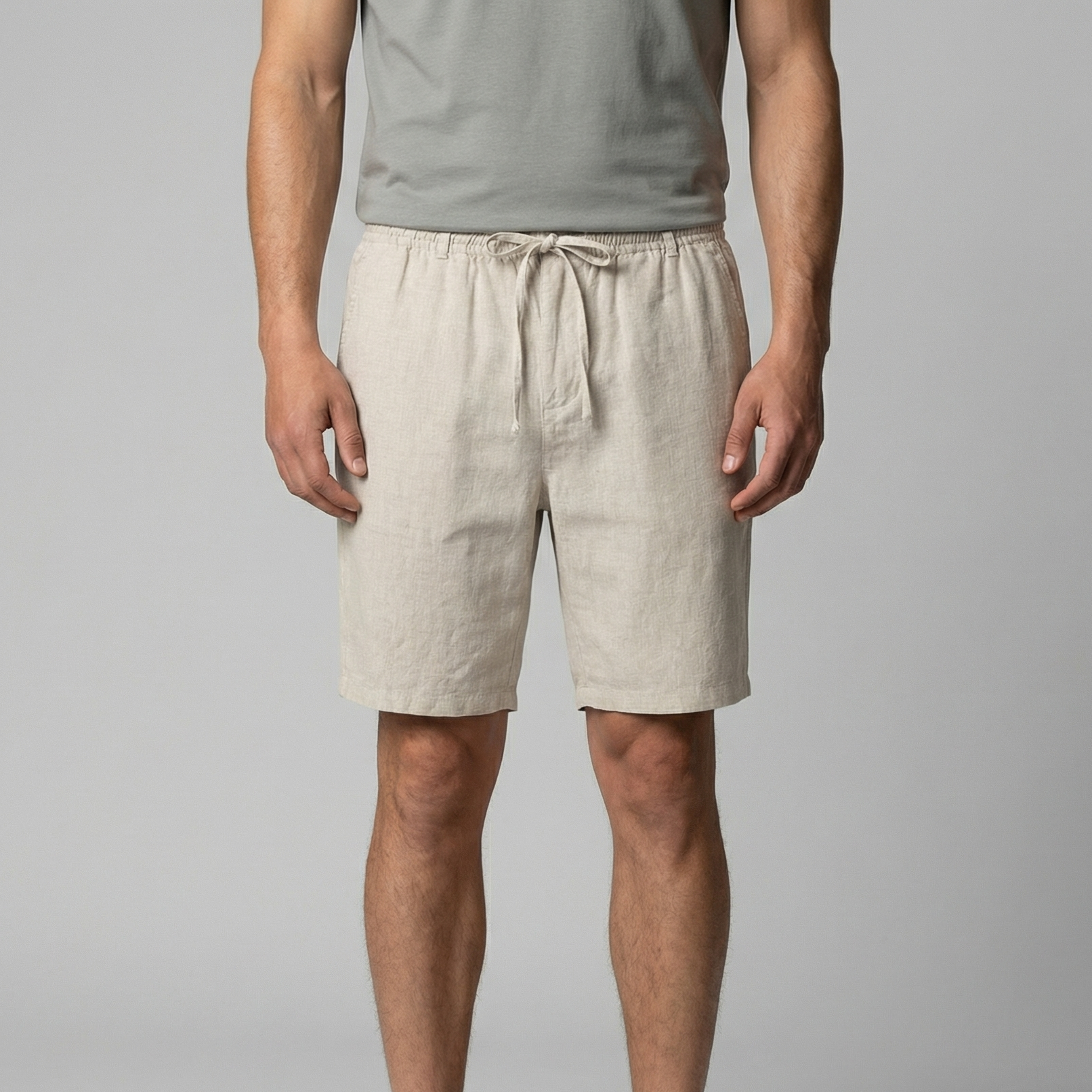 Linen Summer Shorts for Men - Lightweight Casual Wear for Warm Weather