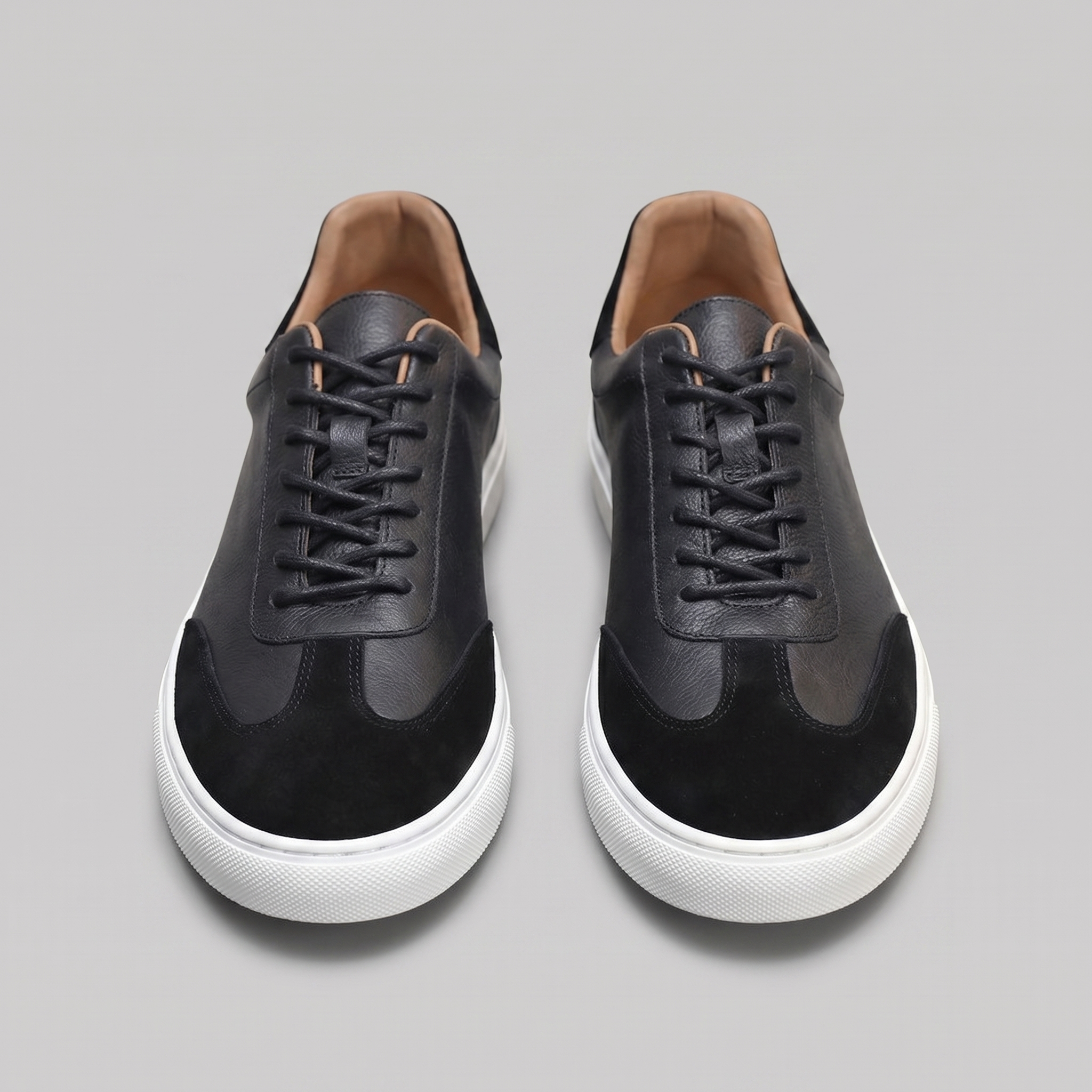 Low-Top Leather Sneakers for Men - Casual Footwear for Everyday Wear