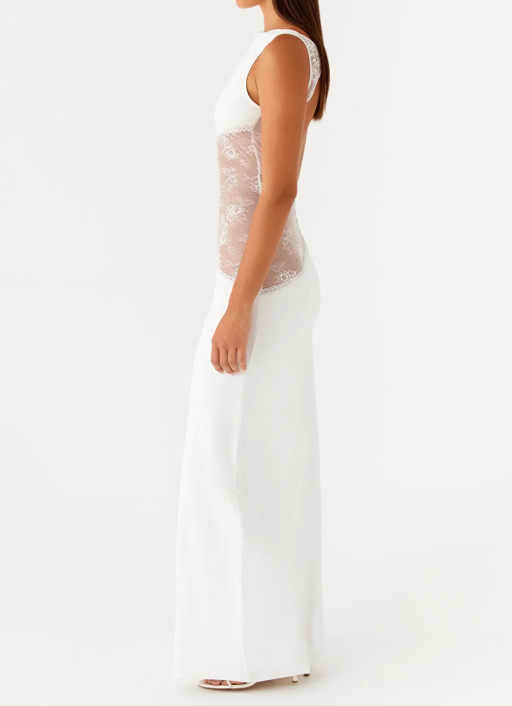Lace Open Back Maxi Dress Women UK – Evening Gown, Wedding Guest Formal Occasion