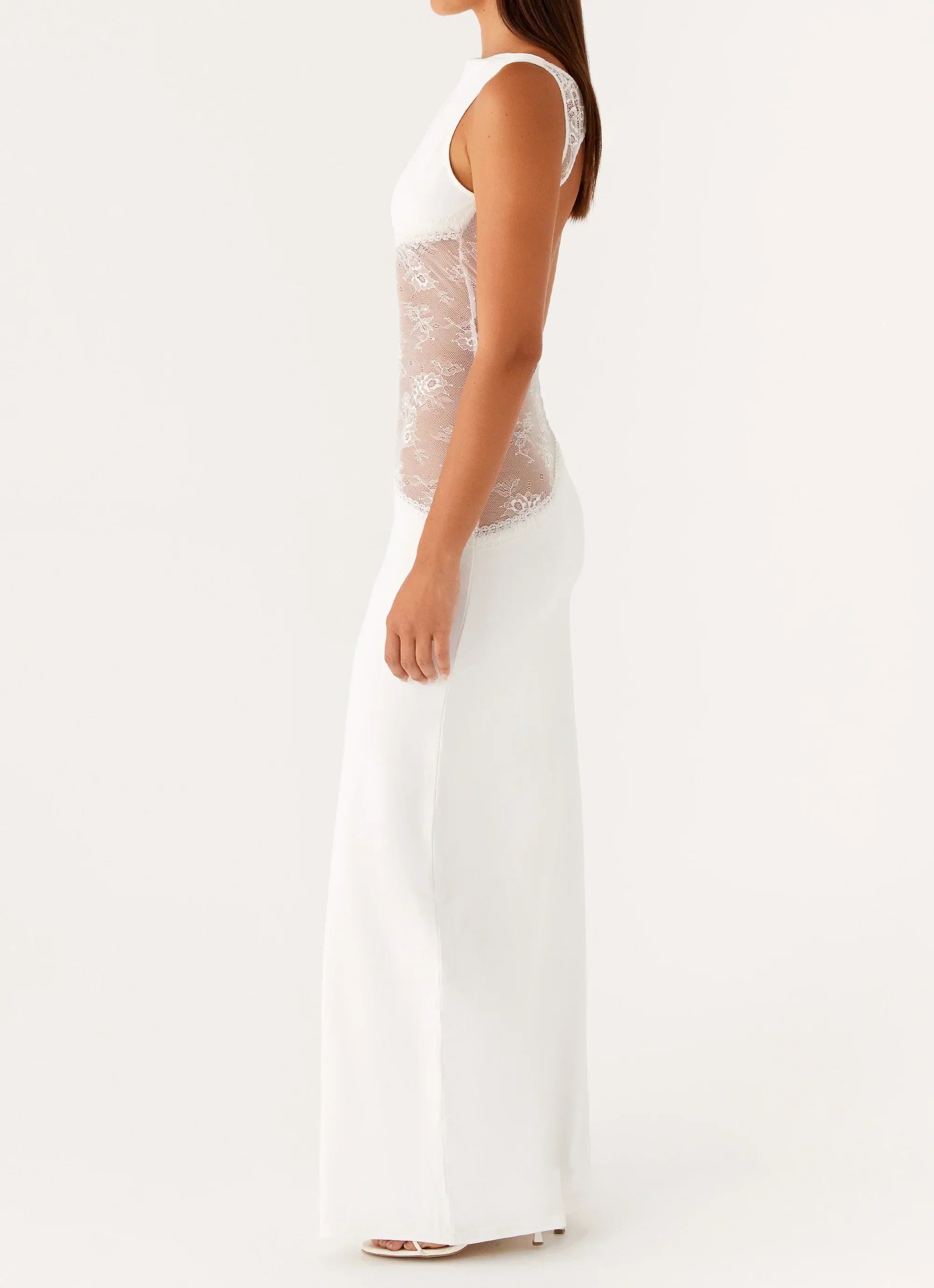 Lace Open Back Maxi Dress Women UK – Evening Gown, Wedding Guest Formal Occasion