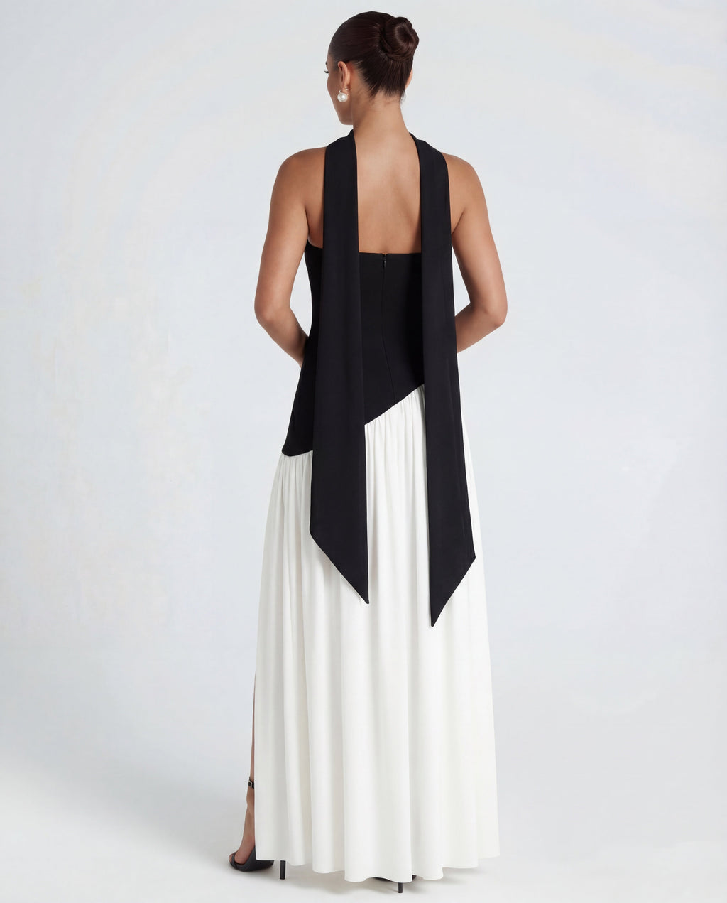 Thigh-High Split Strapless Maxi Dress Women UK – Evening Events, Party Wear