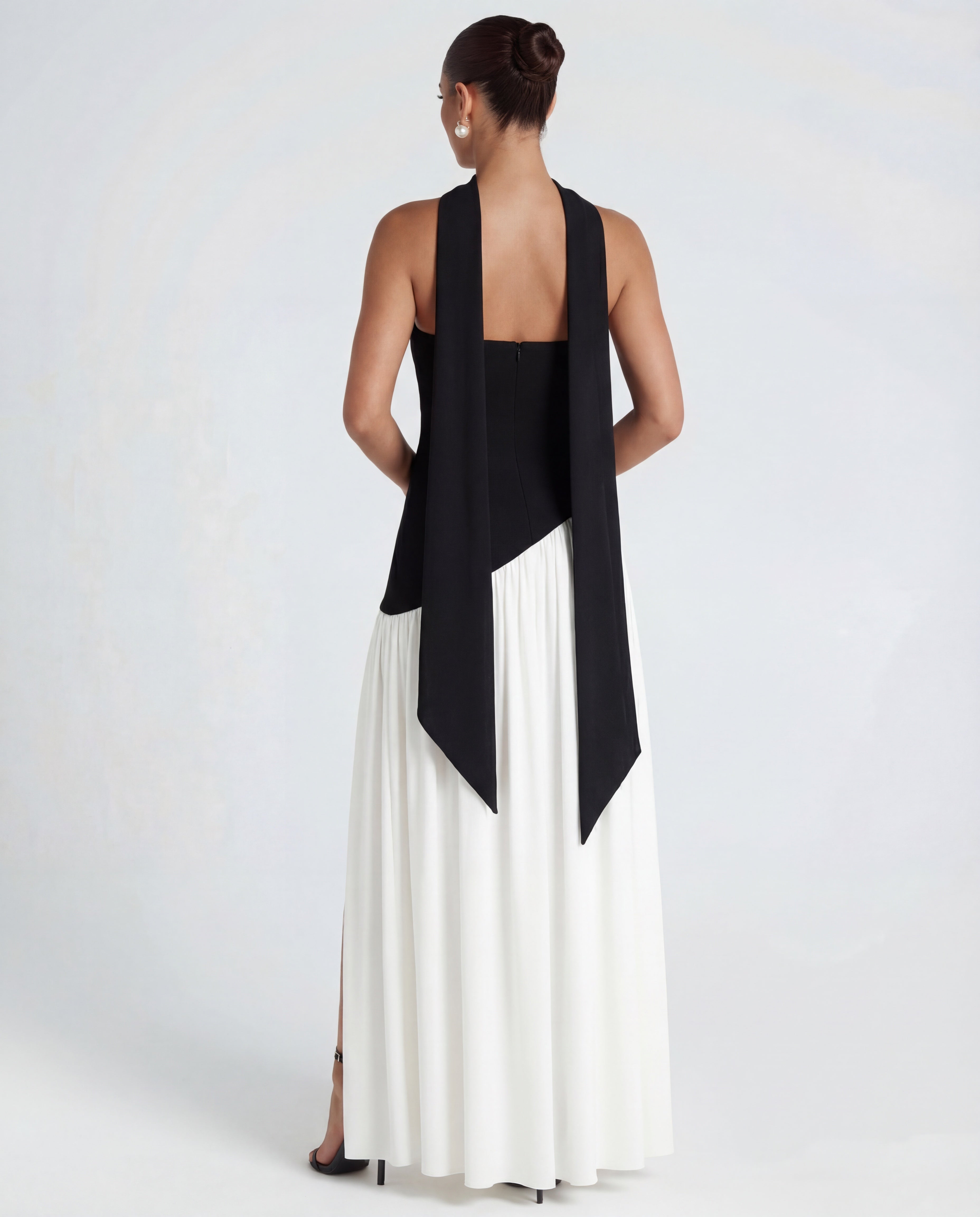 Thigh-High Split Strapless Maxi Dress Women UK – Evening Events, Party Wear