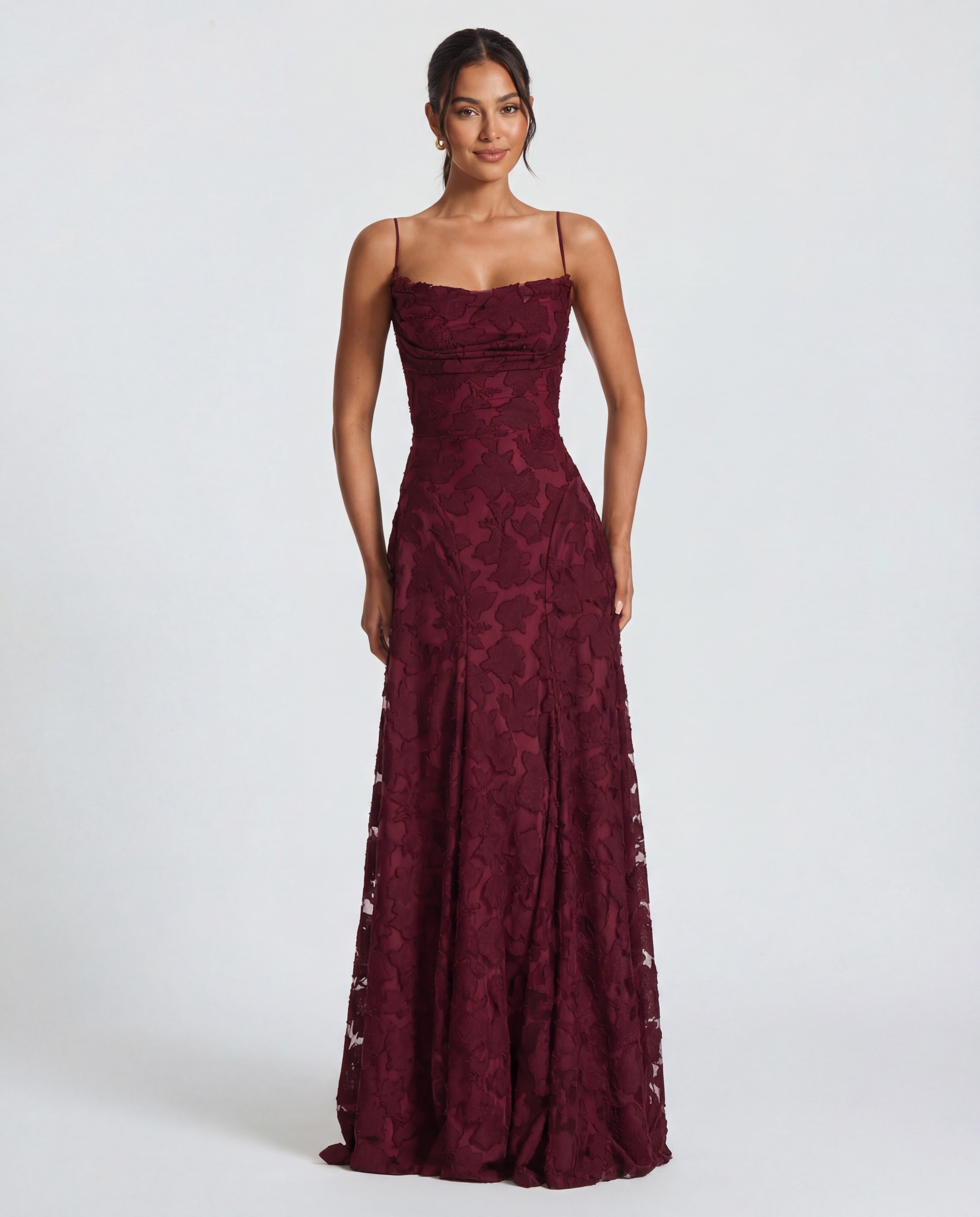 Floral Burnout Midi Dress Women UK – Garden Party, Wedding Guest